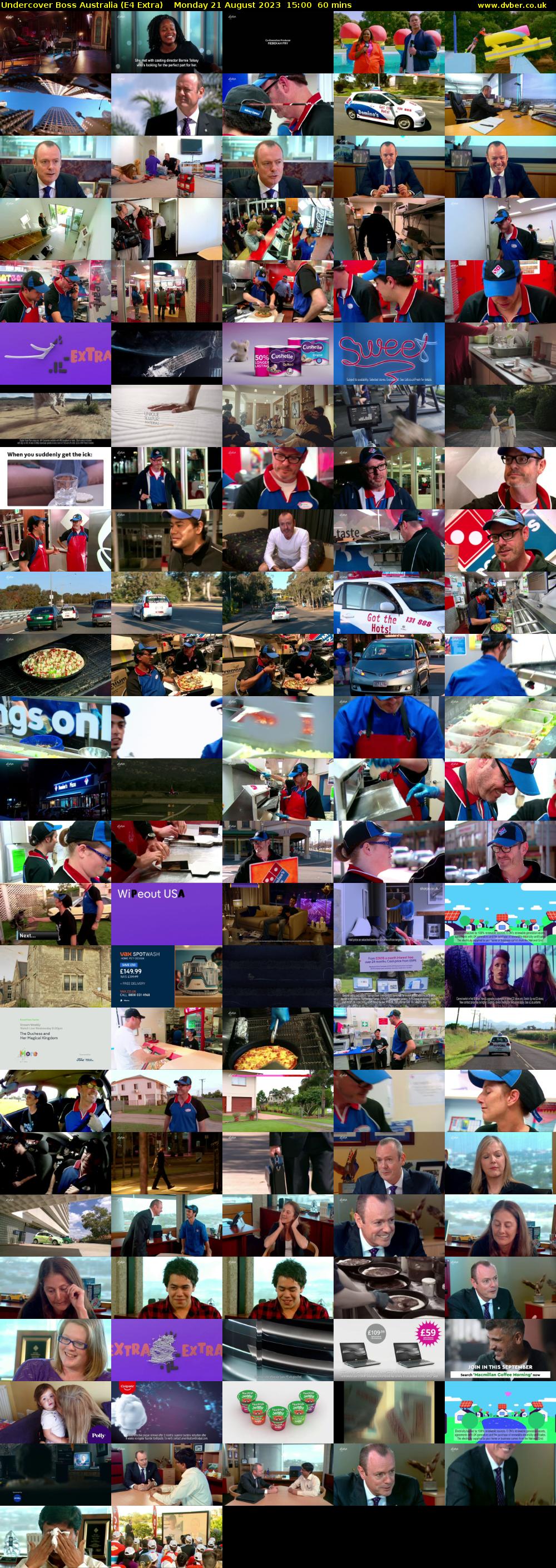 Undercover Boss Australia (E4 Extra) Monday 21 August 2023 15:00 - 16:00