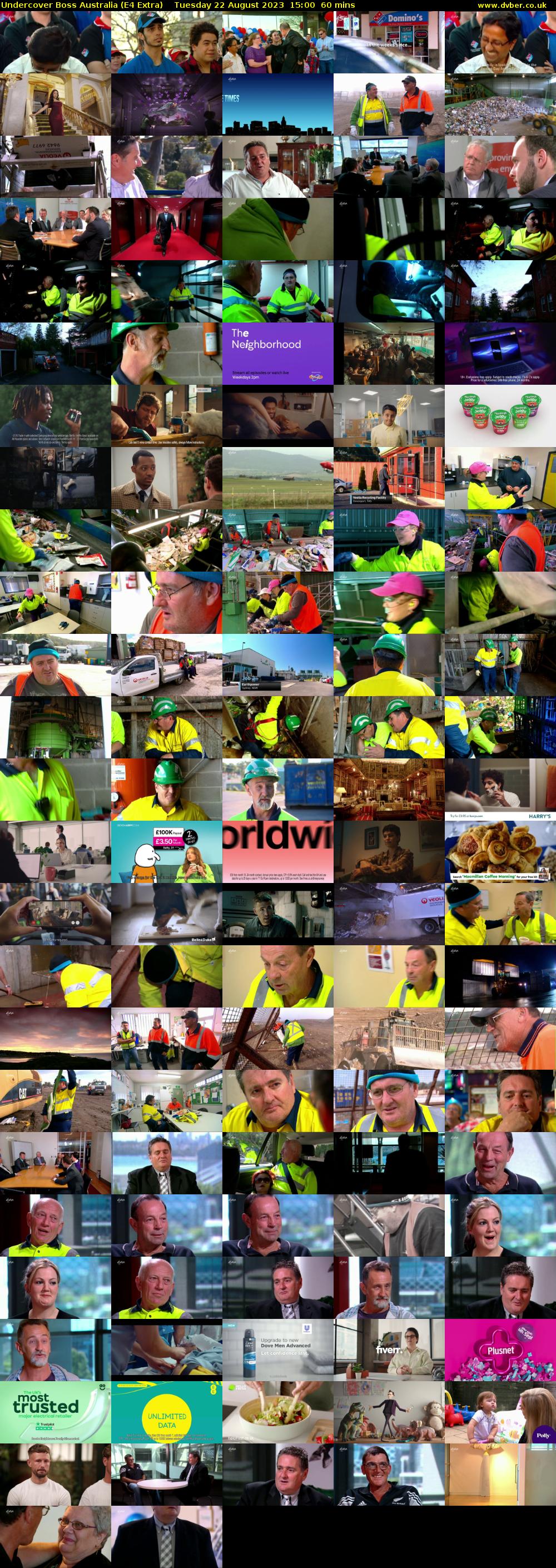 Undercover Boss Australia (E4 Extra) Tuesday 22 August 2023 15:00 - 16:00