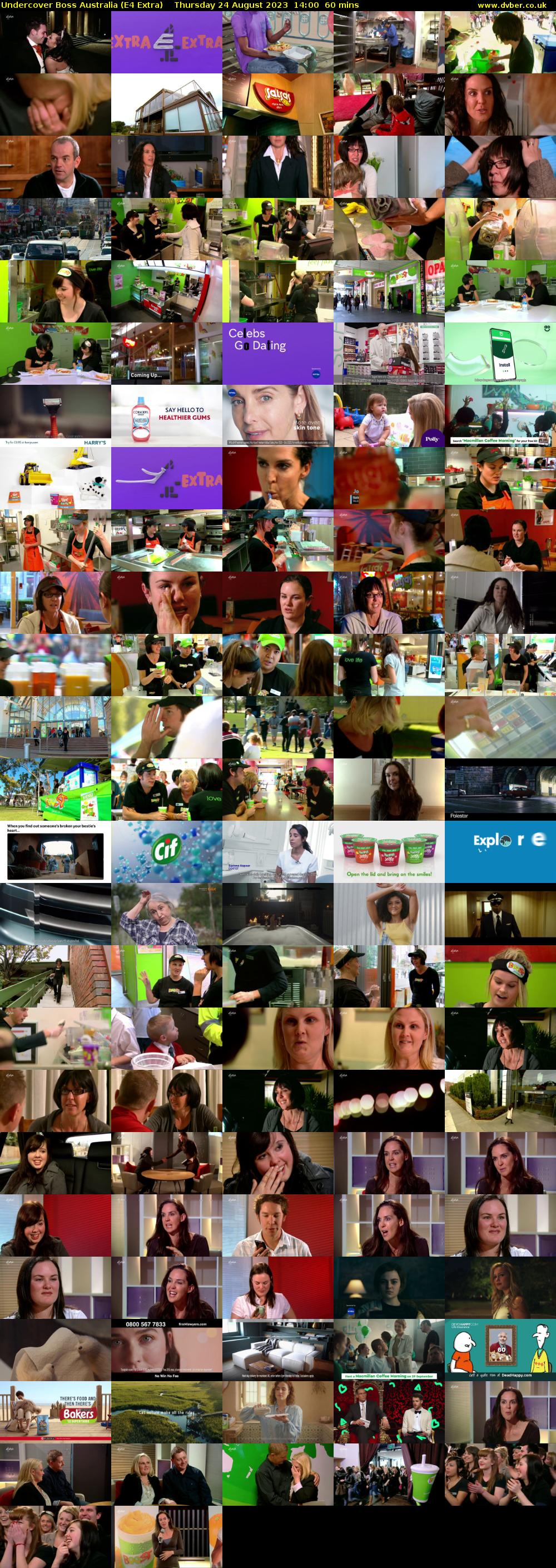 Undercover Boss Australia (E4 Extra) Thursday 24 August 2023 14:00 - 15:00