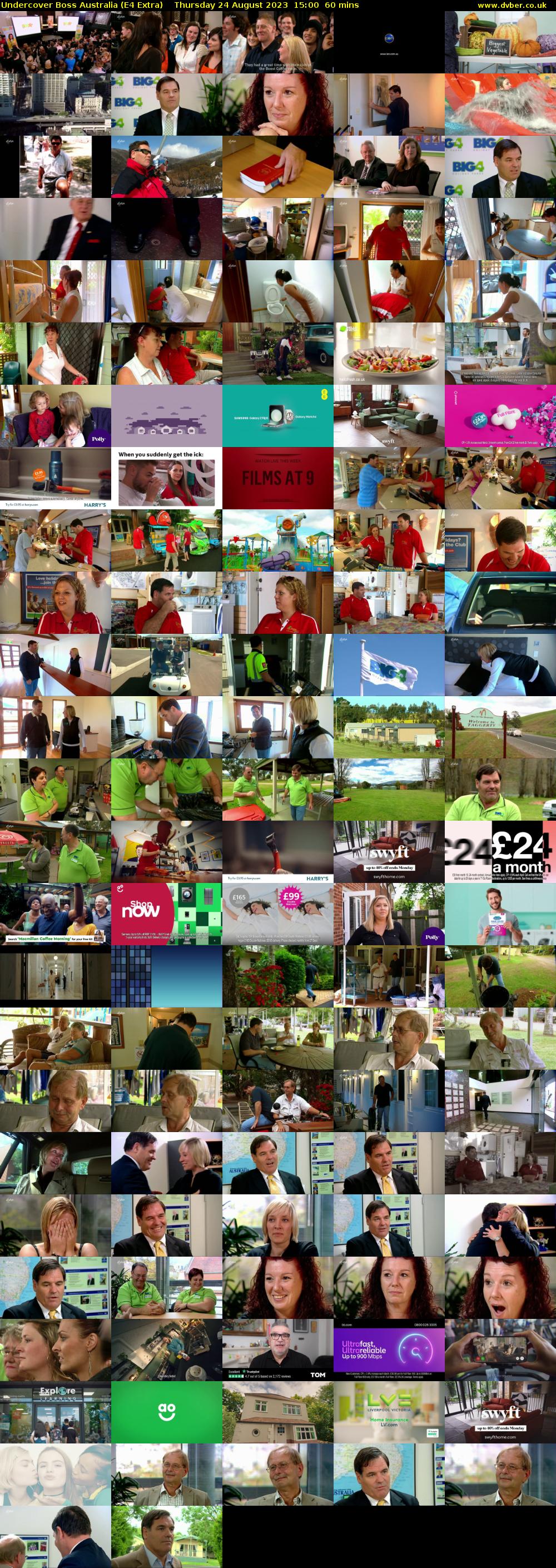 Undercover Boss Australia (E4 Extra) Thursday 24 August 2023 15:00 - 16:00