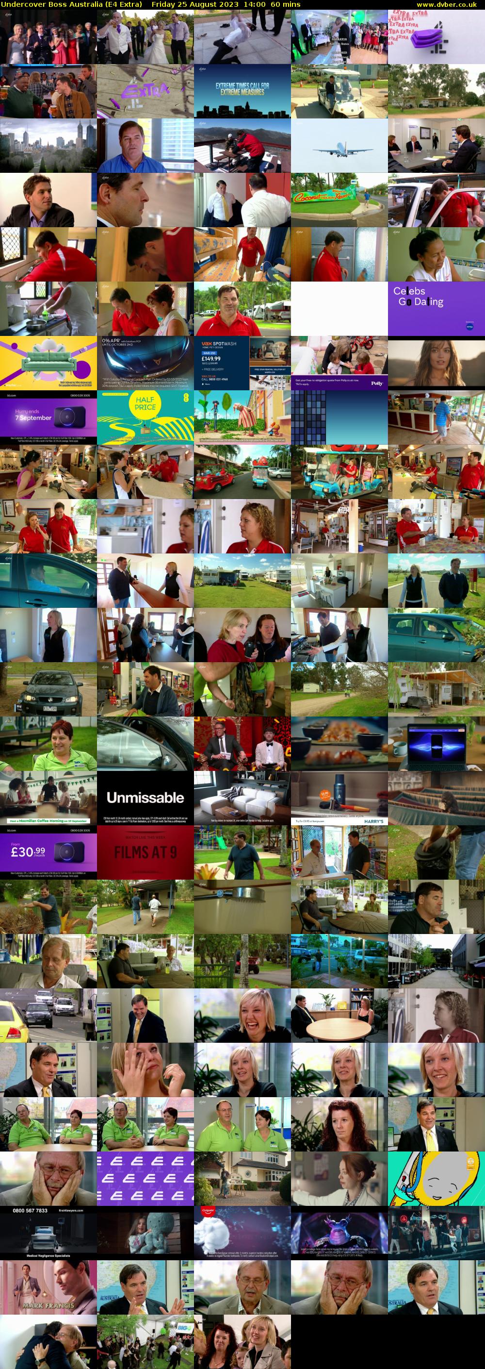 Undercover Boss Australia (E4 Extra) Friday 25 August 2023 14:00 - 15:00