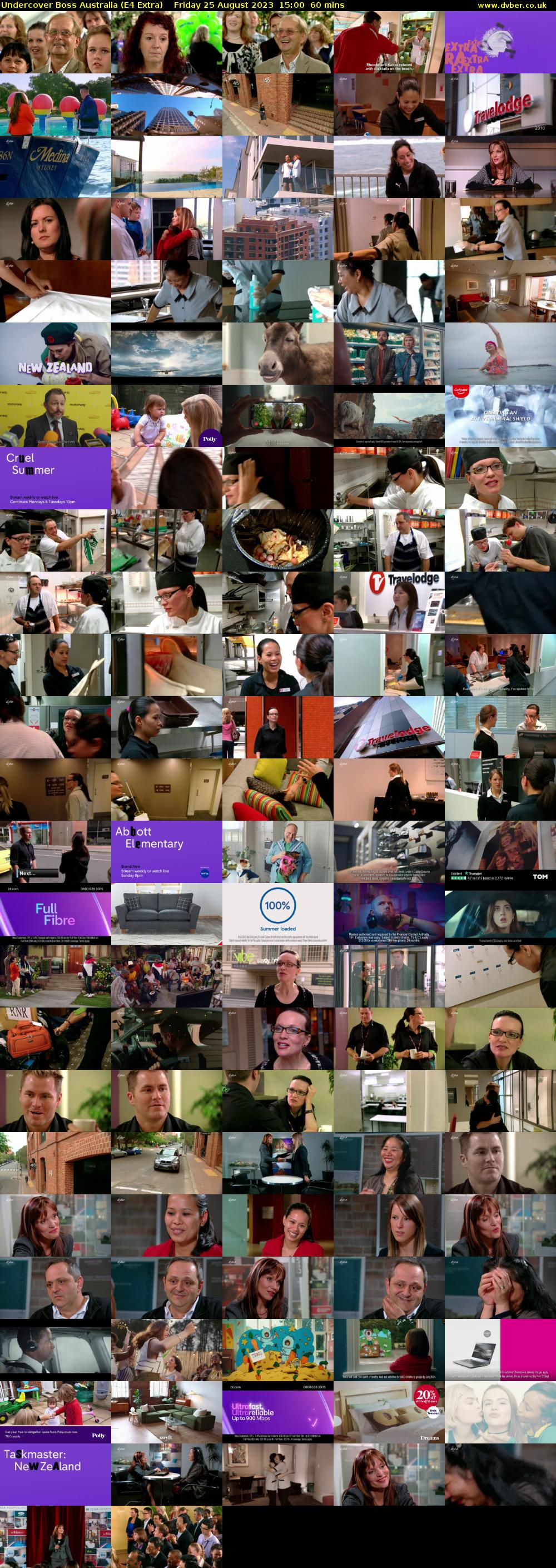 Undercover Boss Australia (E4 Extra) Friday 25 August 2023 15:00 - 16:00