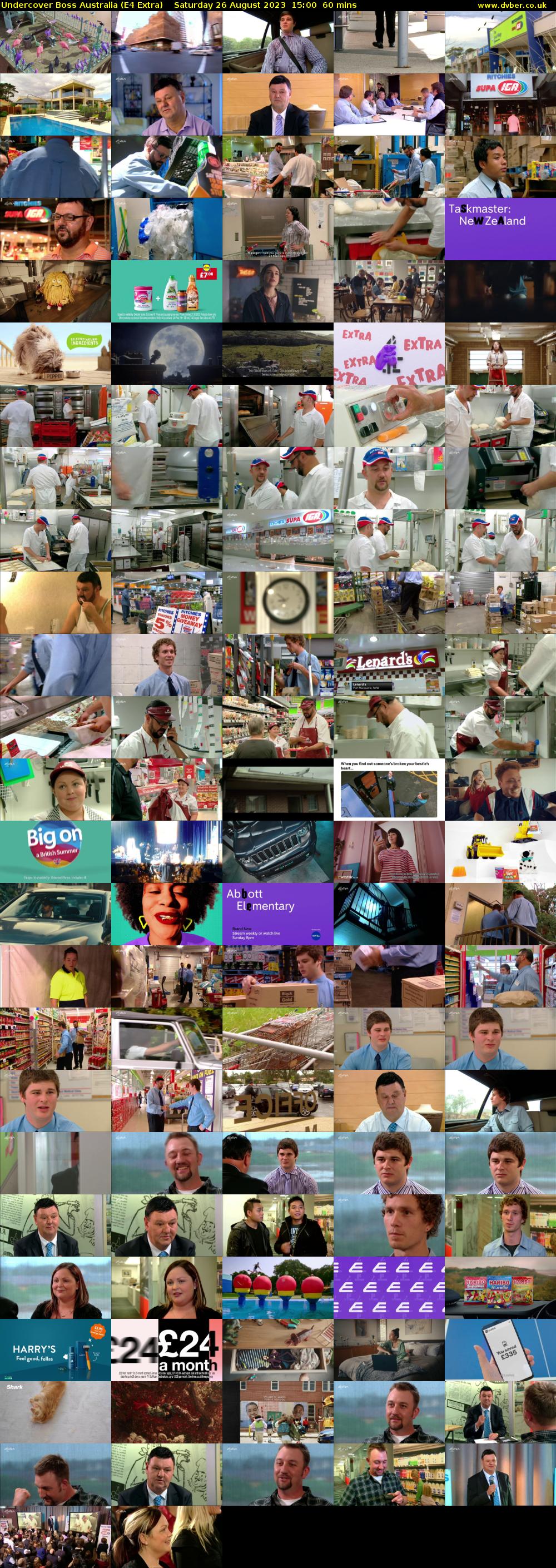Undercover Boss Australia (E4 Extra) Saturday 26 August 2023 15:00 - 16:00