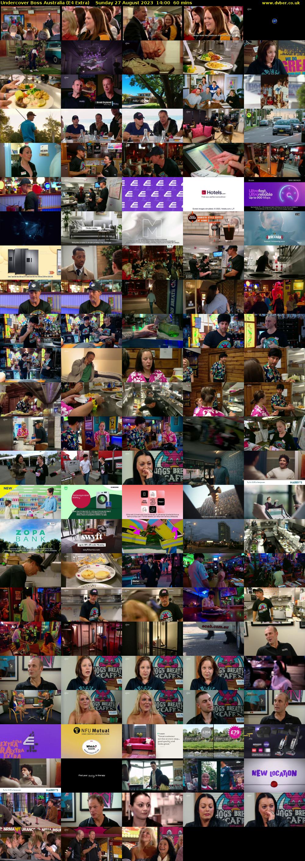 Undercover Boss Australia (E4 Extra) Sunday 27 August 2023 14:00 - 15:00