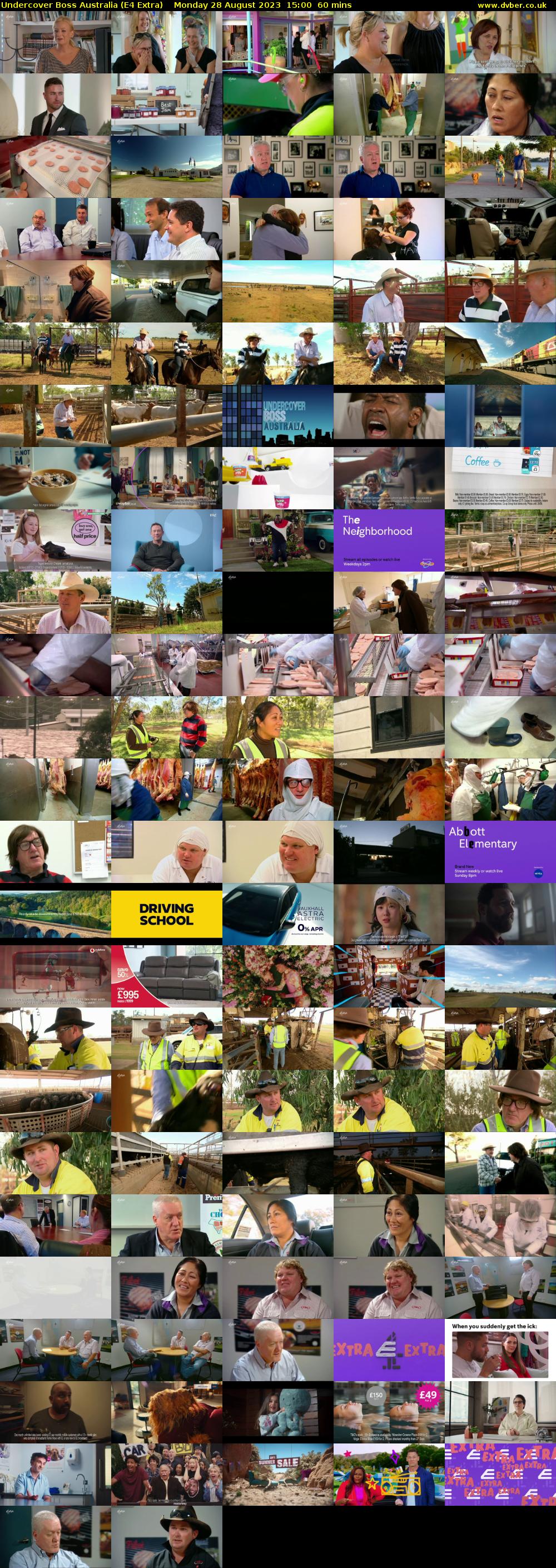 Undercover Boss Australia (E4 Extra) Monday 28 August 2023 15:00 - 16:00