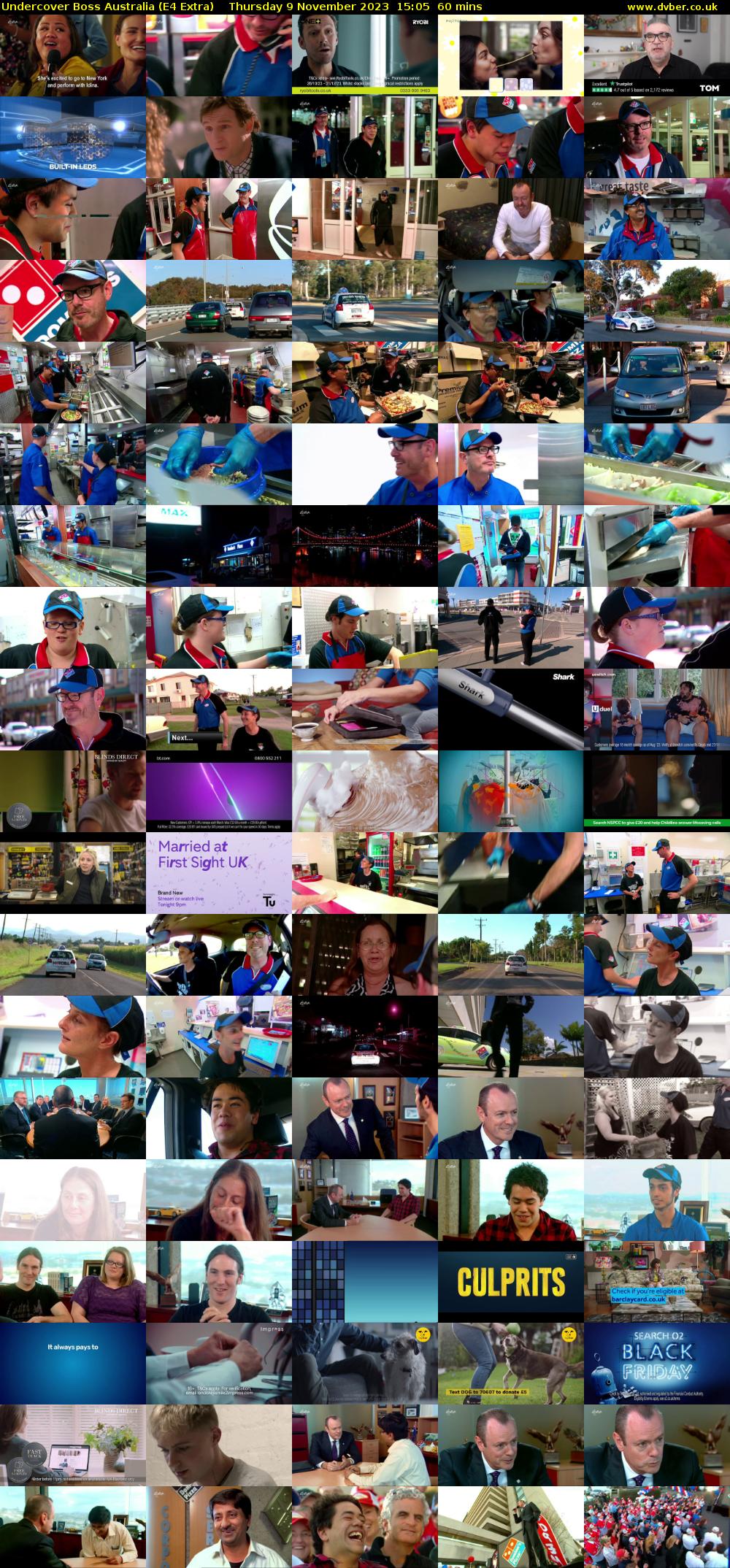 Undercover Boss Australia (E4 Extra) Thursday 9 November 2023 15:05 - 16:05