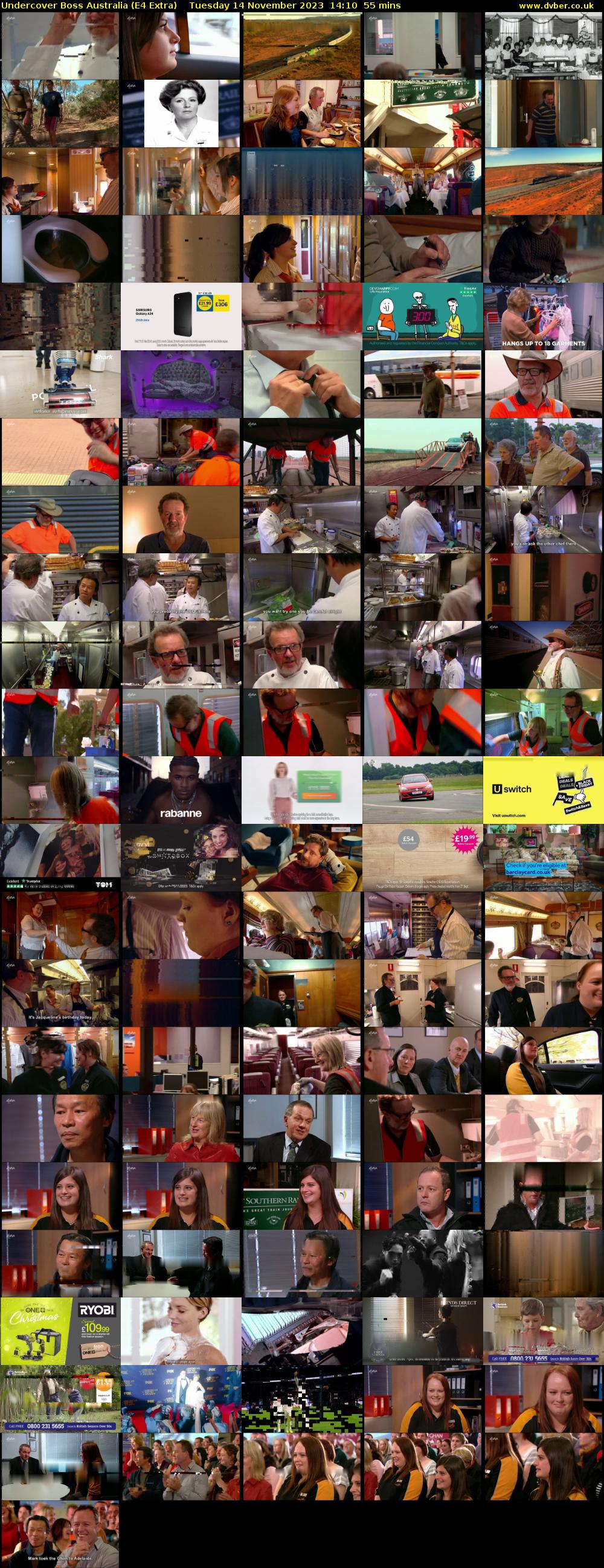 Undercover Boss Australia (E4 Extra) Tuesday 14 November 2023 14:10 - 15:05