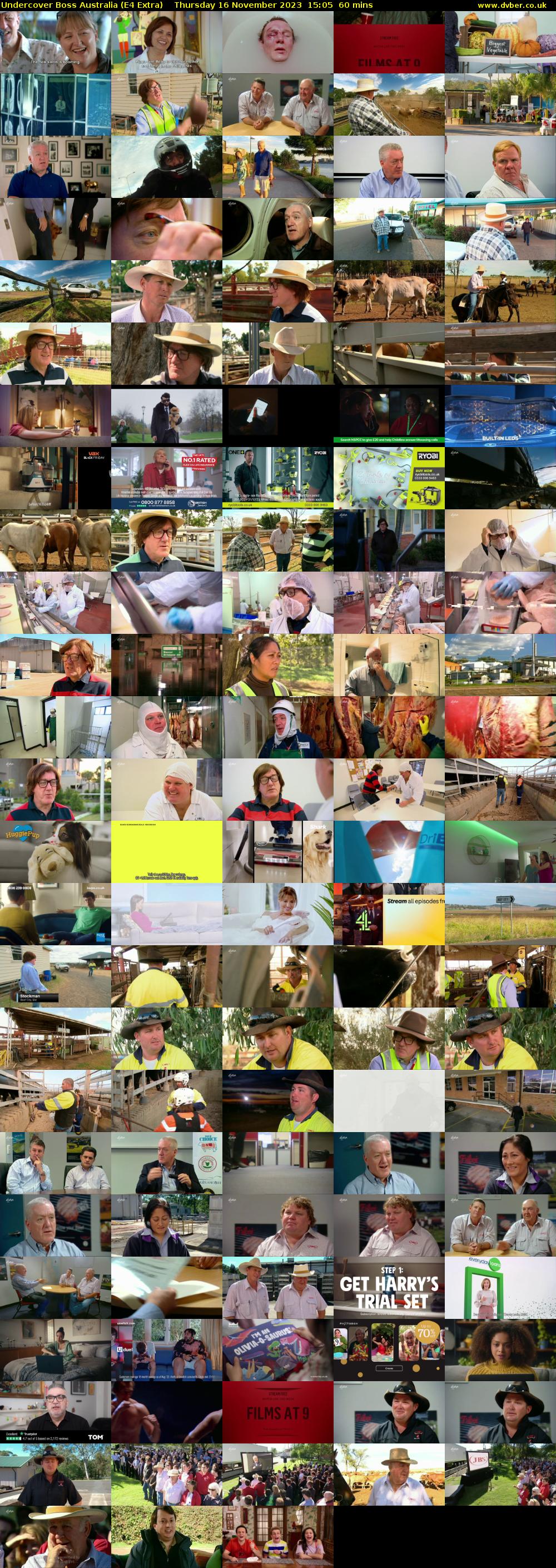 Undercover Boss Australia (E4 Extra) Thursday 16 November 2023 15:05 - 16:05