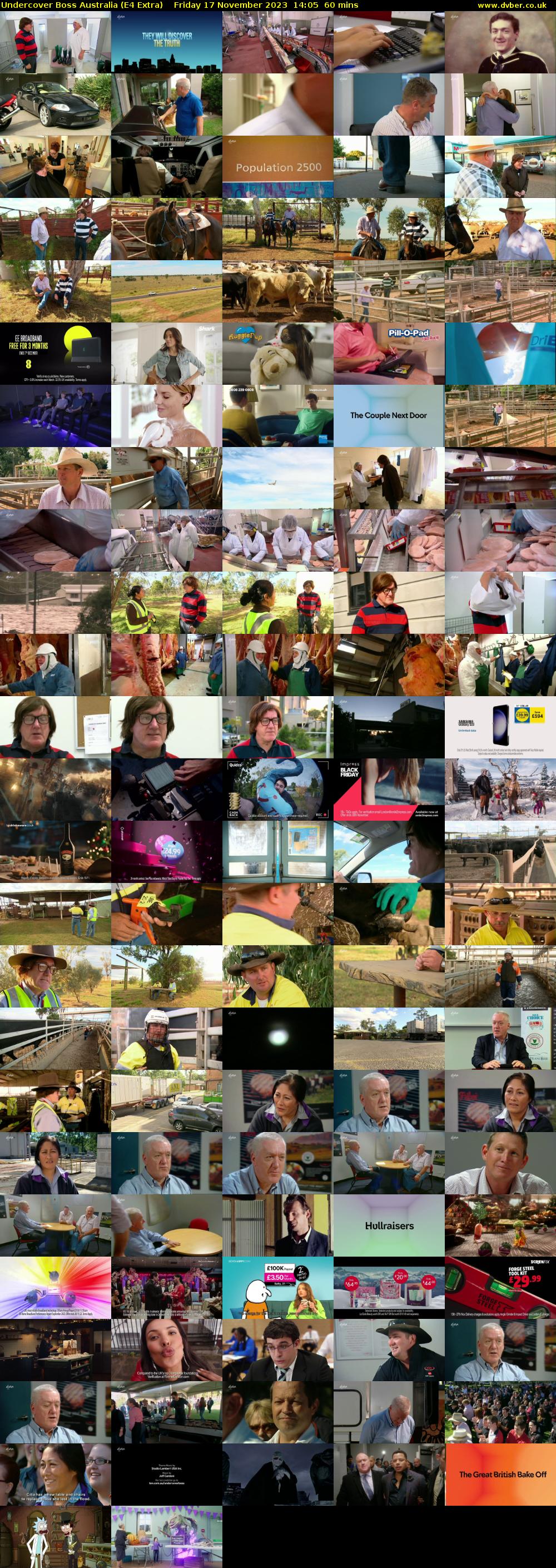 Undercover Boss Australia (E4 Extra) Friday 17 November 2023 14:05 - 15:05