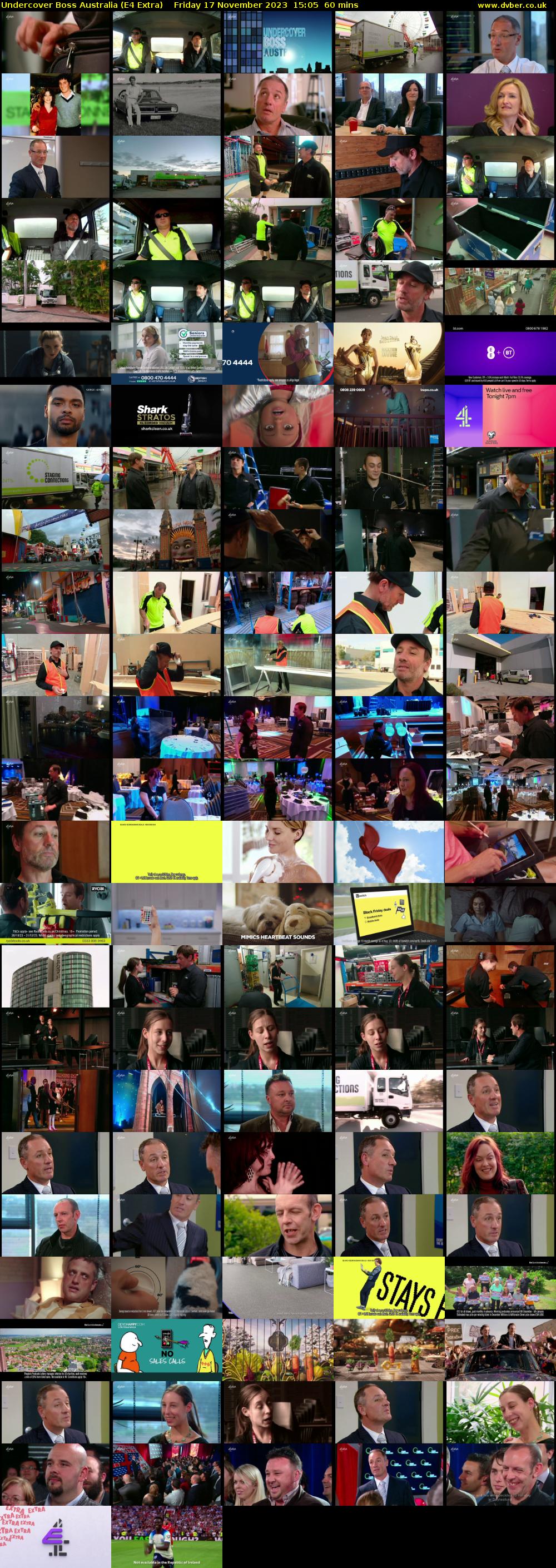 Undercover Boss Australia (E4 Extra) Friday 17 November 2023 15:05 - 16:05