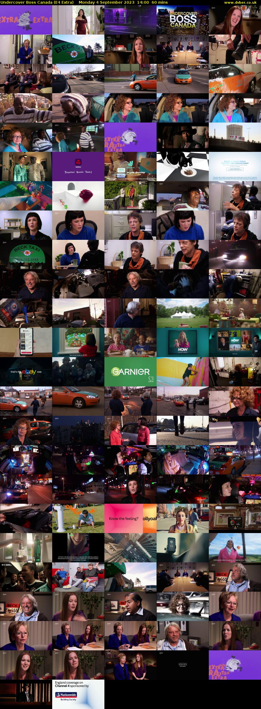 Undercover Boss Canada (E4 Extra) Monday 4 September 2023 14:00 - 15:00