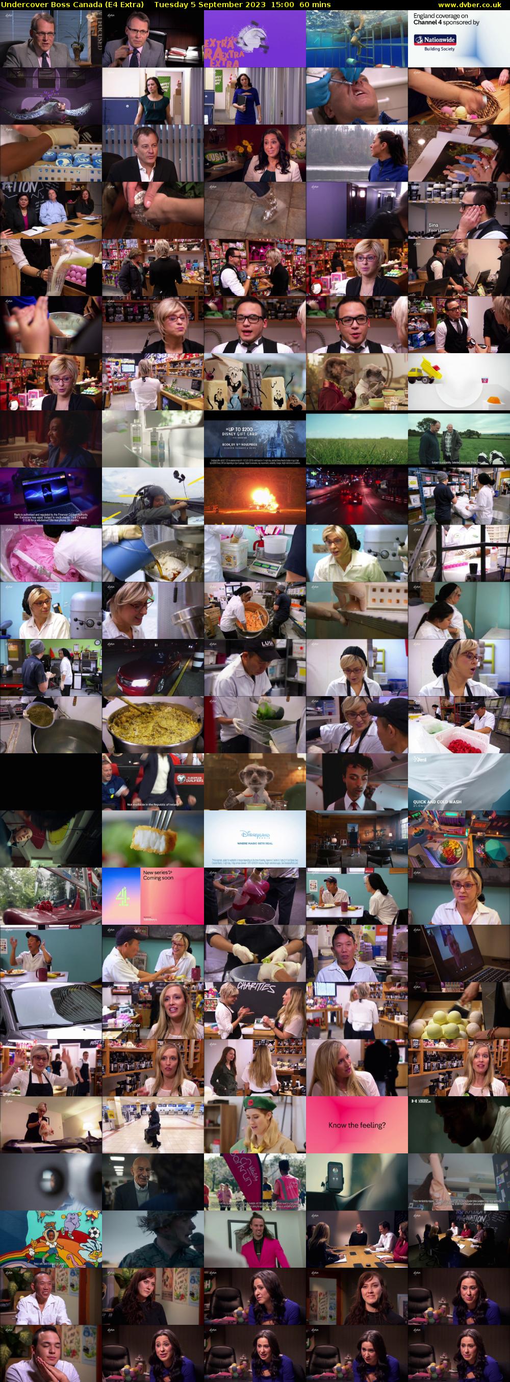 Undercover Boss Canada (E4 Extra) Tuesday 5 September 2023 15:00 - 16:00