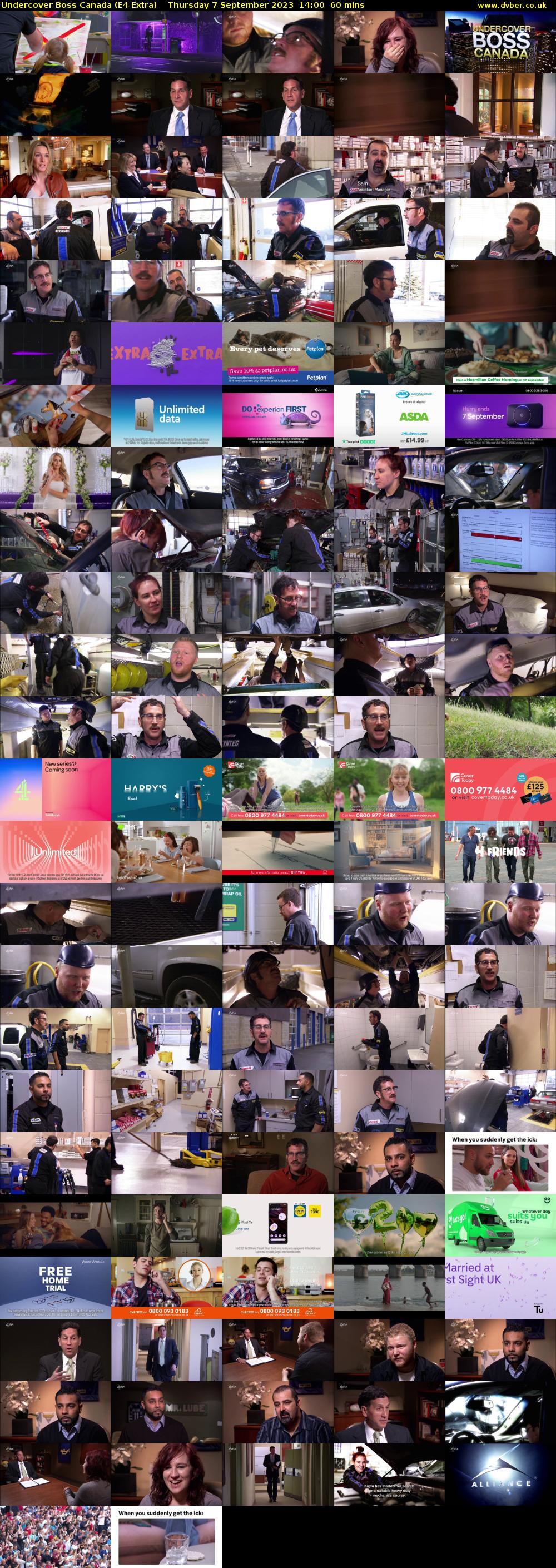 Undercover Boss Canada (E4 Extra) Thursday 7 September 2023 14:00 - 15:00