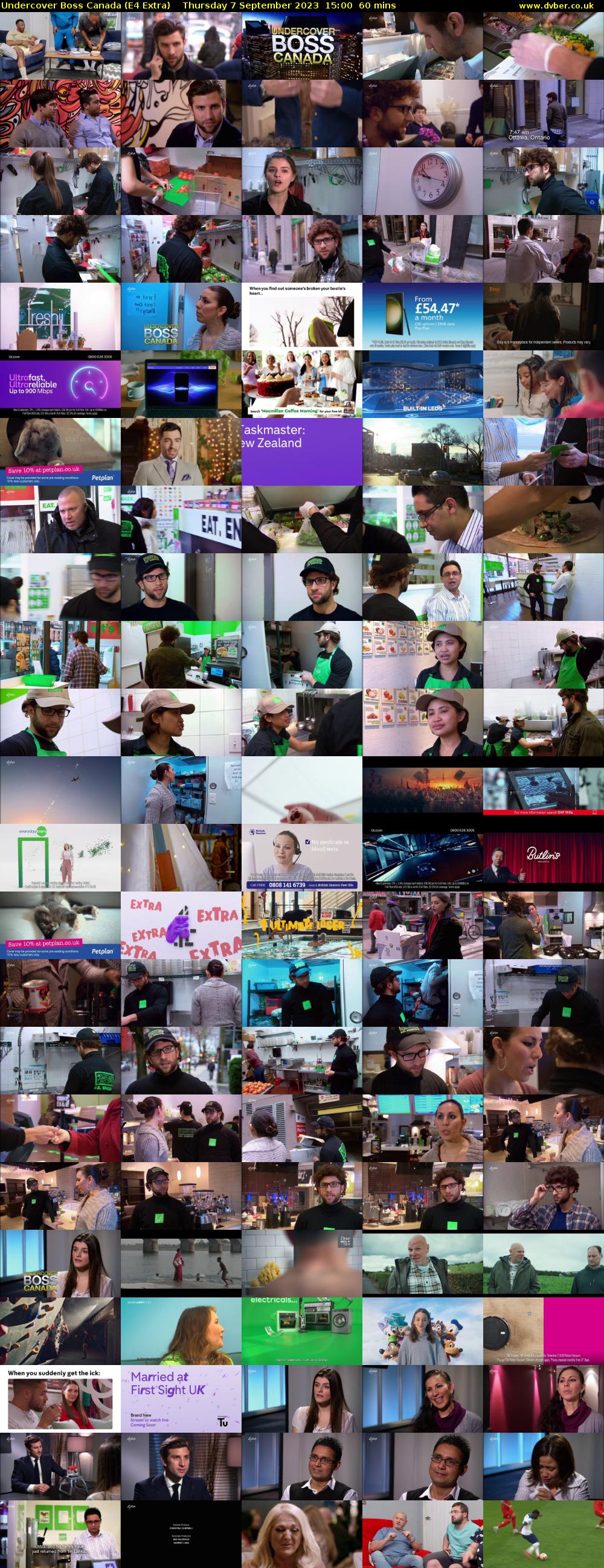 Undercover Boss Canada (E4 Extra) Thursday 7 September 2023 15:00 - 16:00