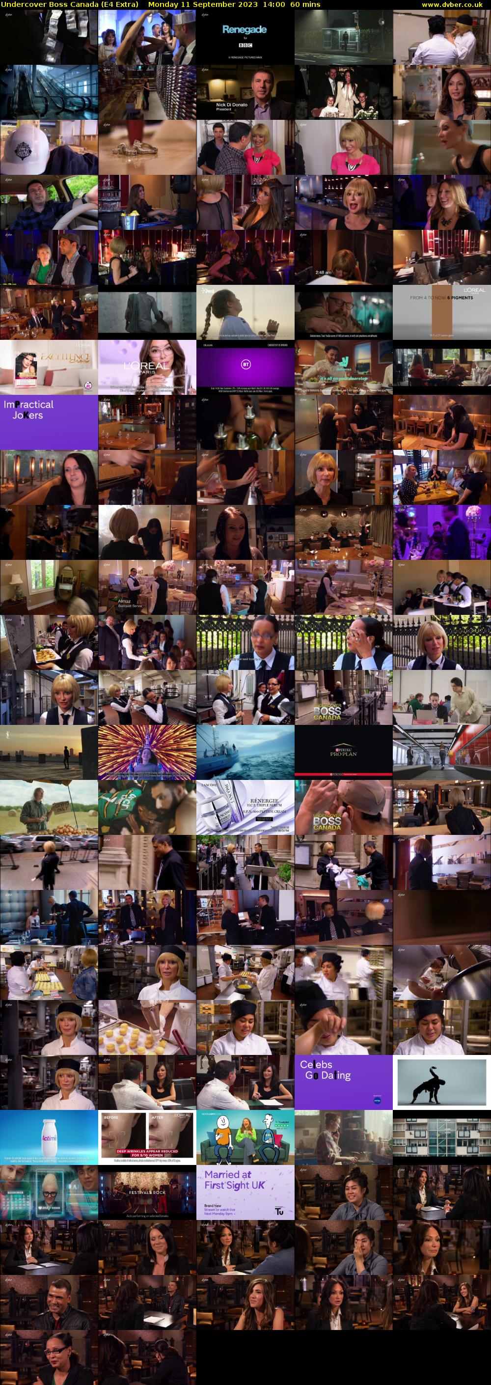 Undercover Boss Canada (E4 Extra) Monday 11 September 2023 14:00 - 15:00