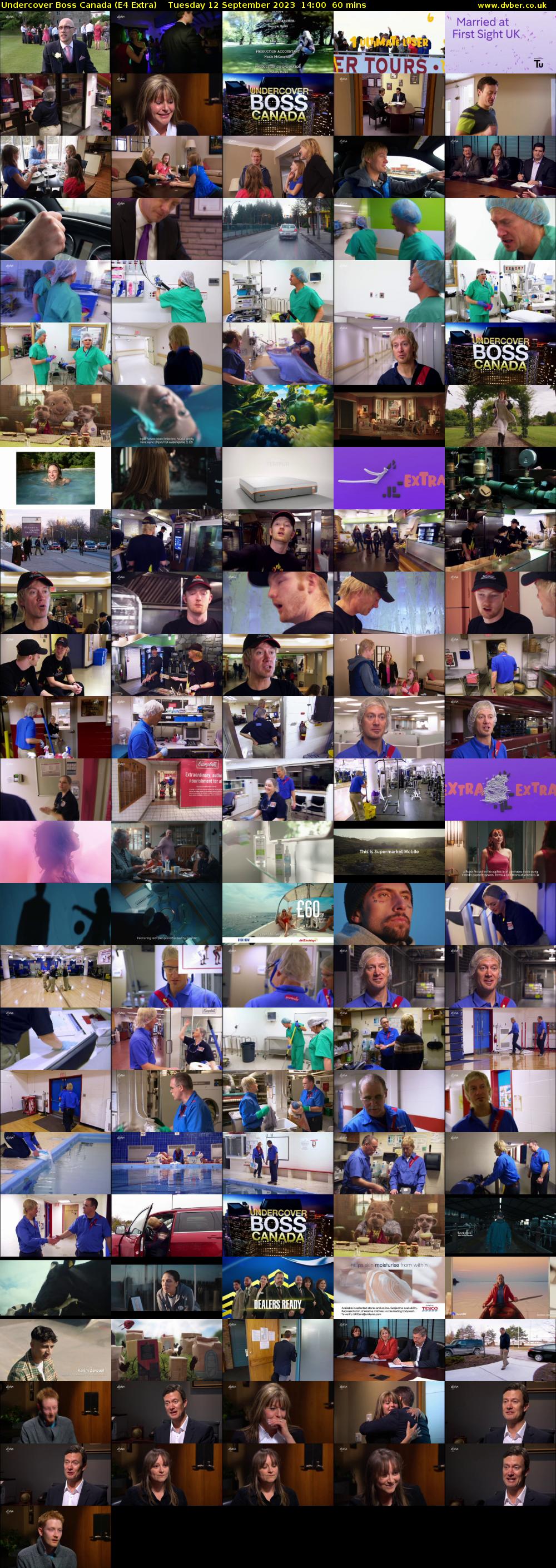 Undercover Boss Canada (E4 Extra) Tuesday 12 September 2023 14:00 - 15:00
