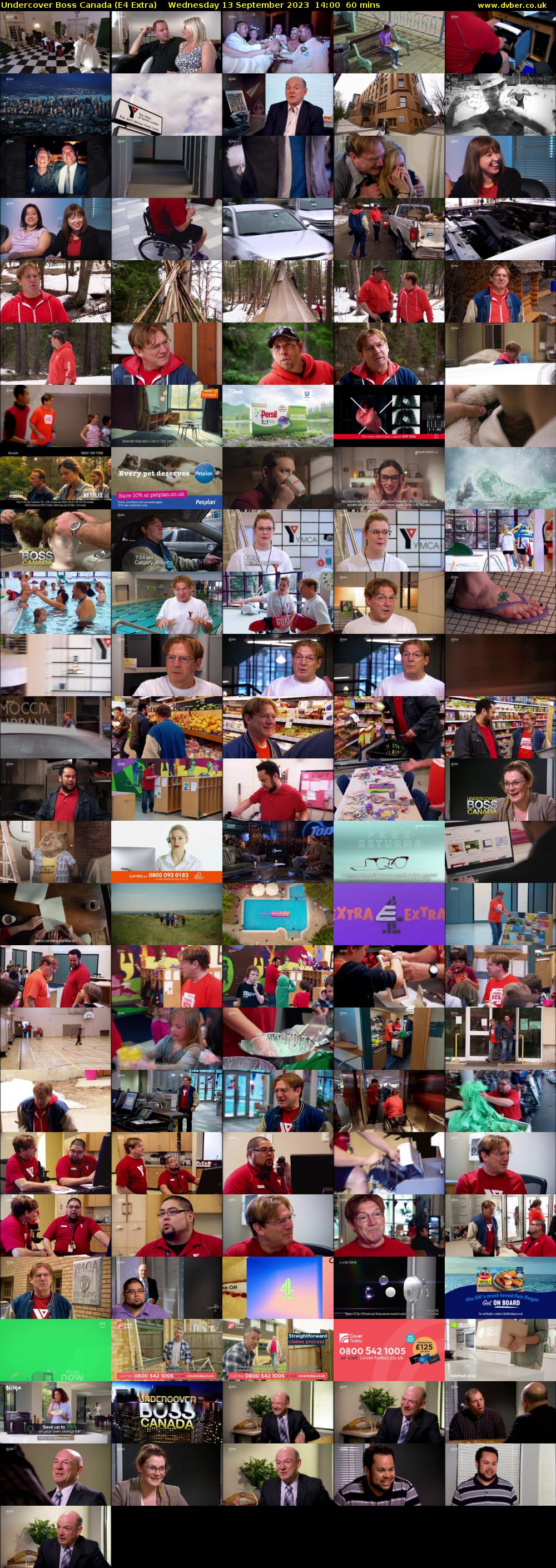 Undercover Boss Canada (E4 Extra) Wednesday 13 September 2023 14:00 - 15:00