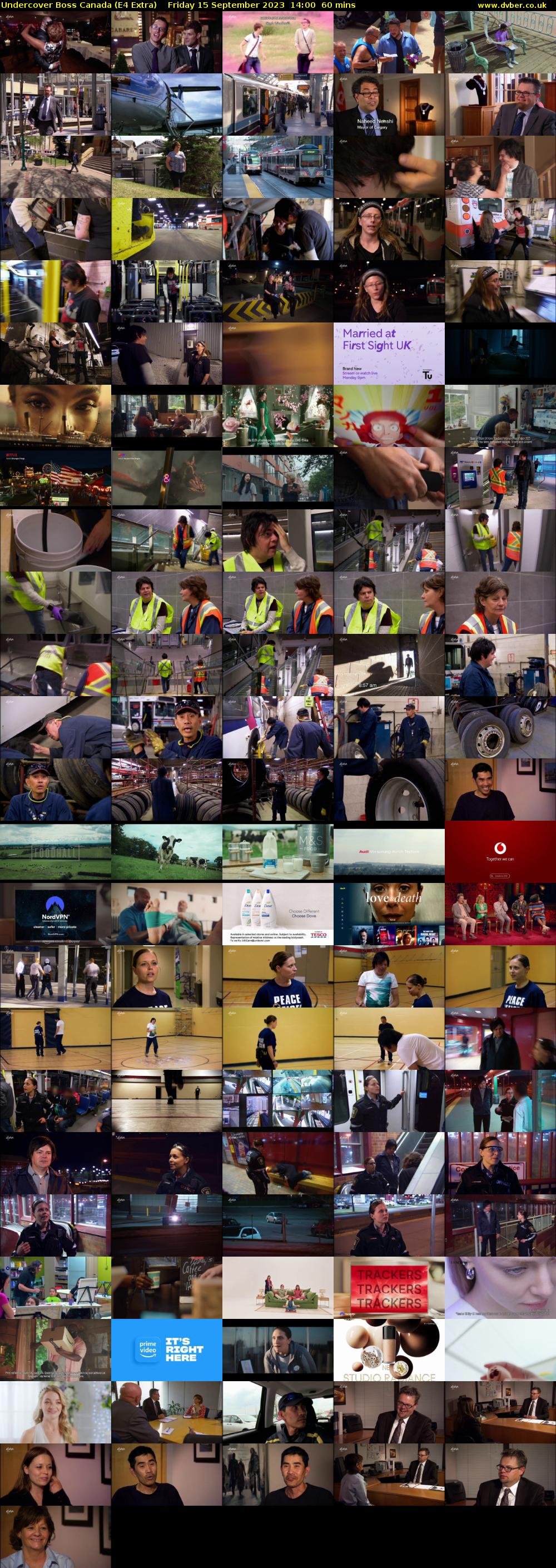 Undercover Boss Canada (E4 Extra) Friday 15 September 2023 14:00 - 15:00