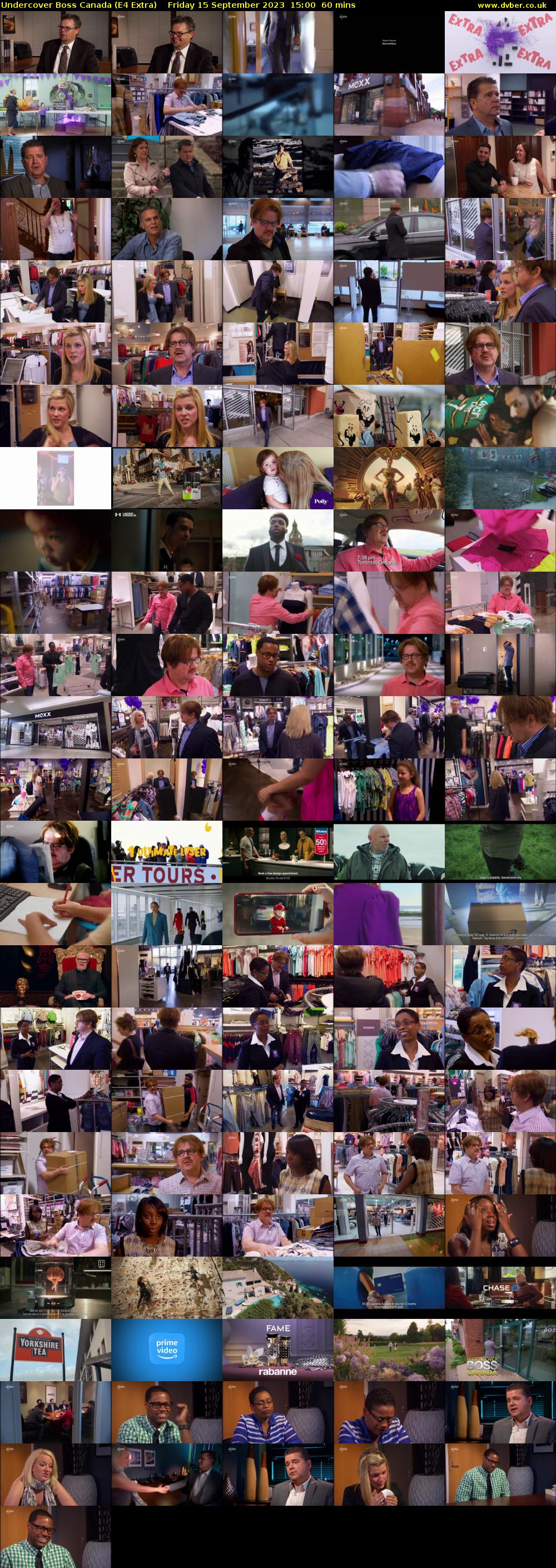 Undercover Boss Canada (E4 Extra) Friday 15 September 2023 15:00 - 16:00