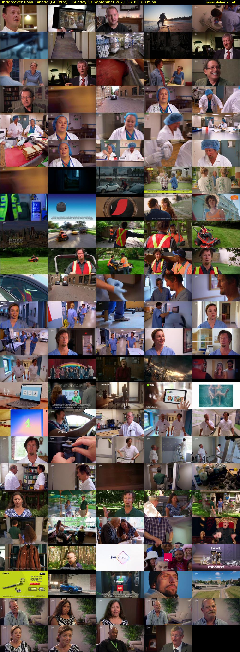 Undercover Boss Canada (E4 Extra) Sunday 17 September 2023 12:00 - 13:00