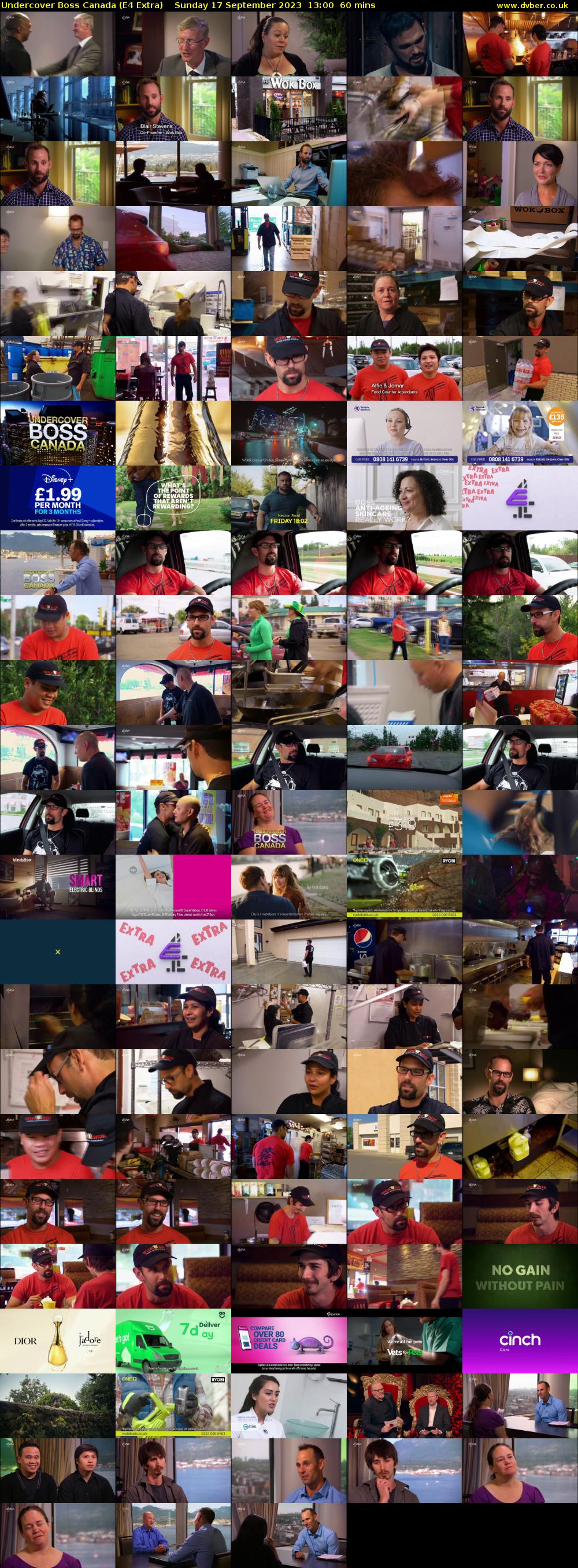 Undercover Boss Canada (E4 Extra) Sunday 17 September 2023 13:00 - 14:00