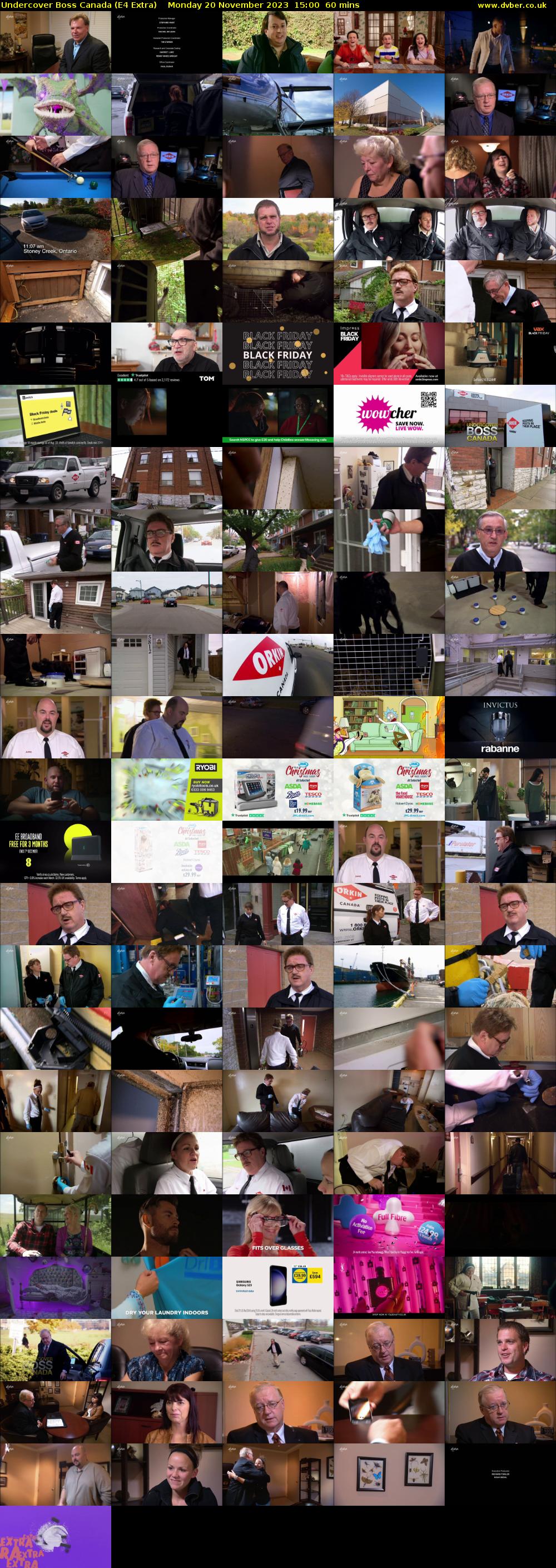 Undercover Boss Canada (E4 Extra) Monday 20 November 2023 15:00 - 16:00