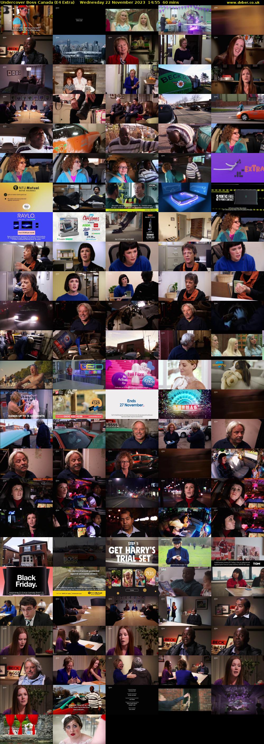 Undercover Boss Canada (E4 Extra) Wednesday 22 November 2023 14:55 - 15:55