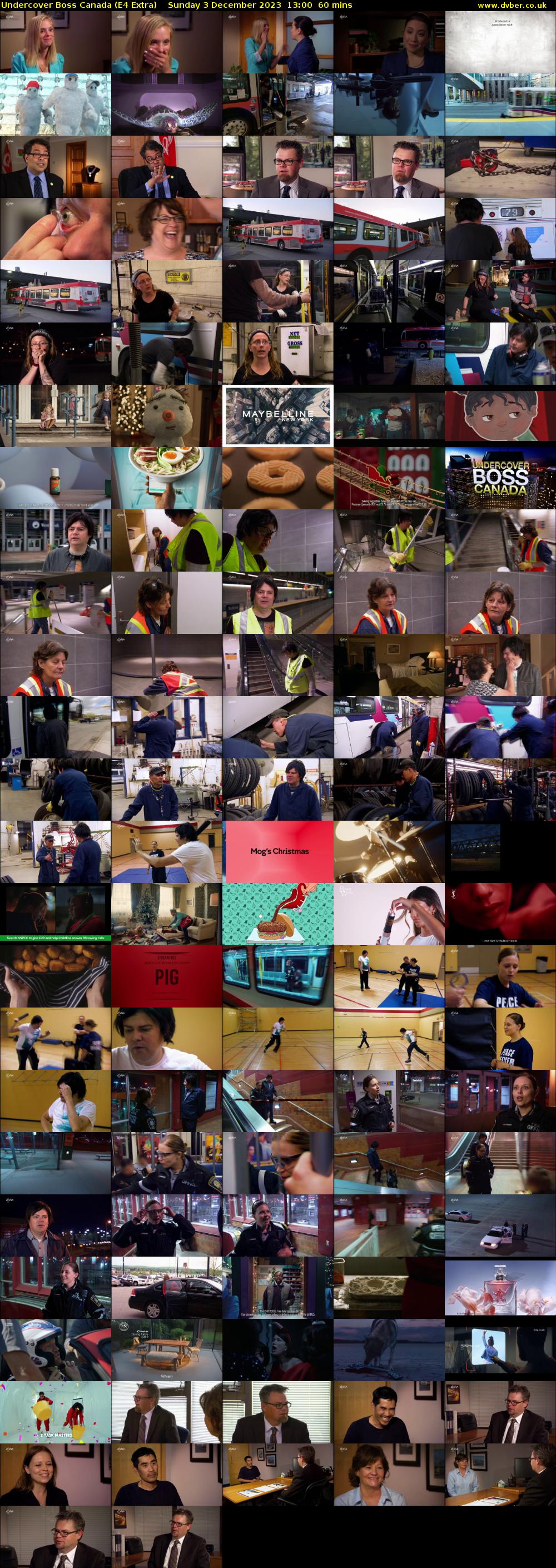 Undercover Boss Canada (E4 Extra) Sunday 3 December 2023 13:00 - 14:00