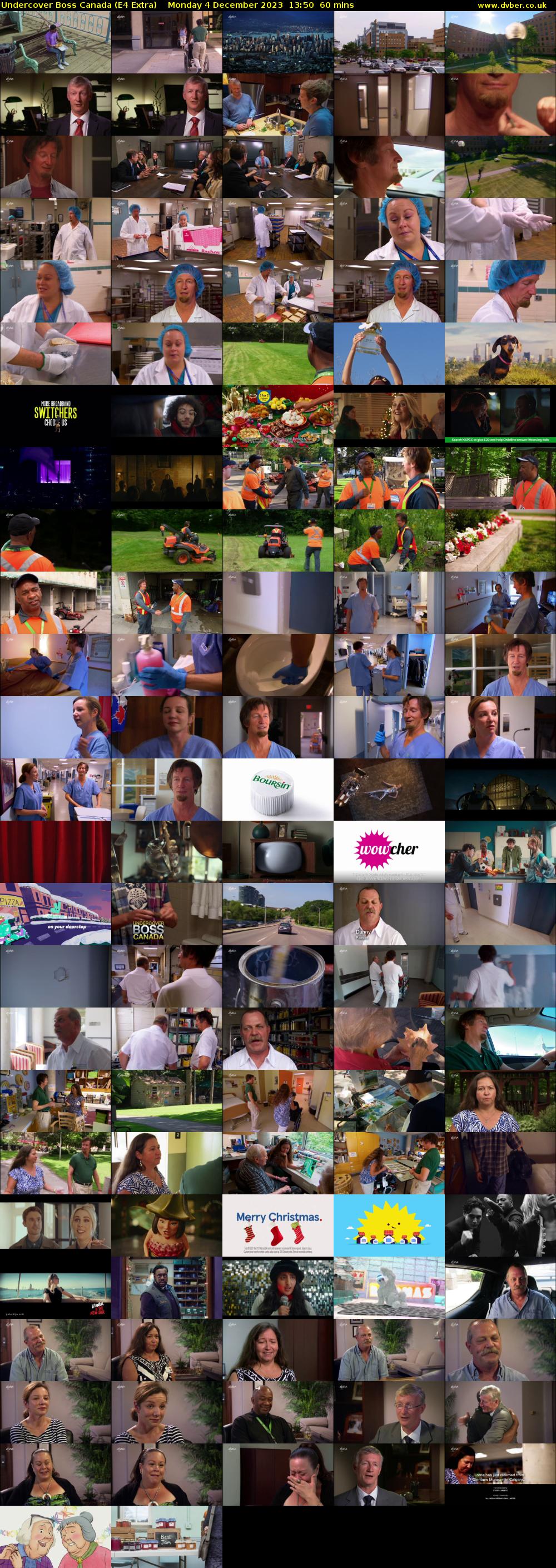 Undercover Boss Canada (E4 Extra) Monday 4 December 2023 13:50 - 14:50