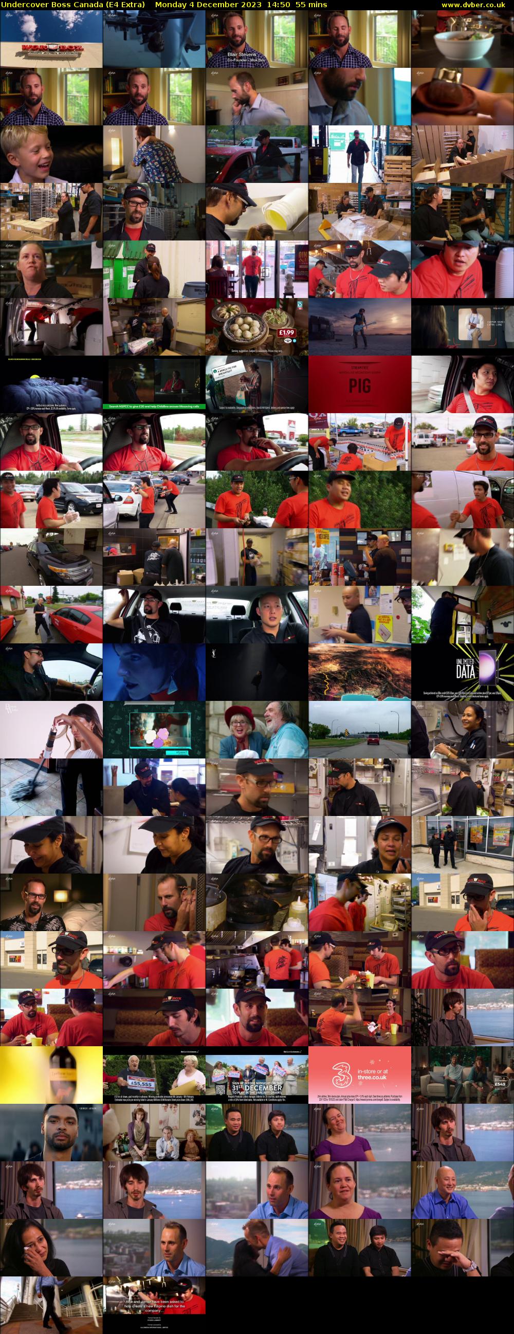 Undercover Boss Canada (E4 Extra) Monday 4 December 2023 14:50 - 15:45