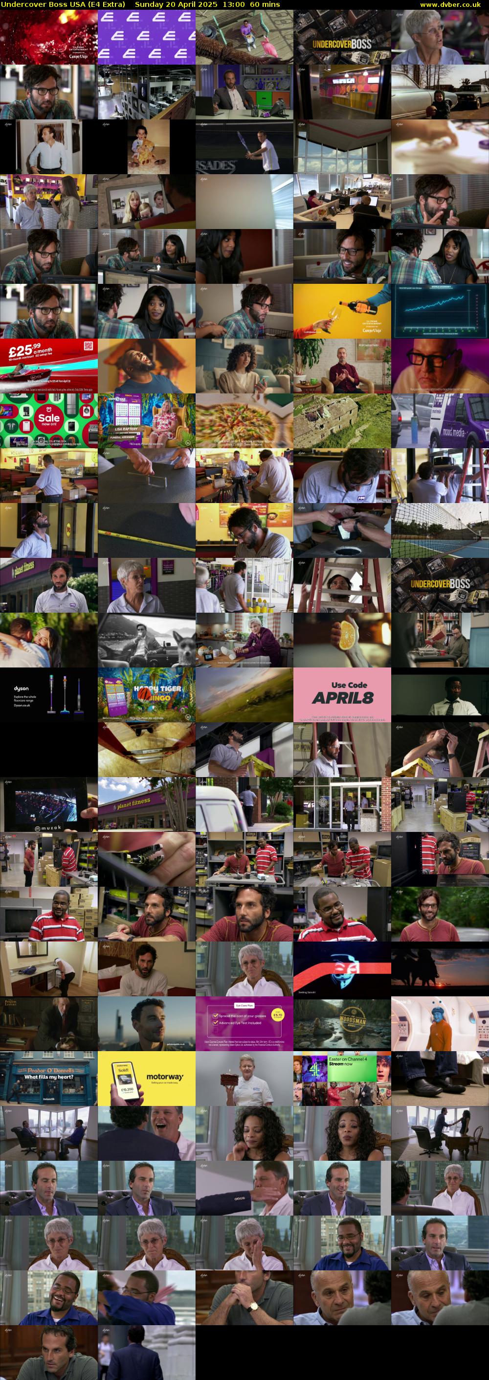 Undercover Boss USA (E4 Extra) Sunday 20 April 2025 13:00 - 14:00