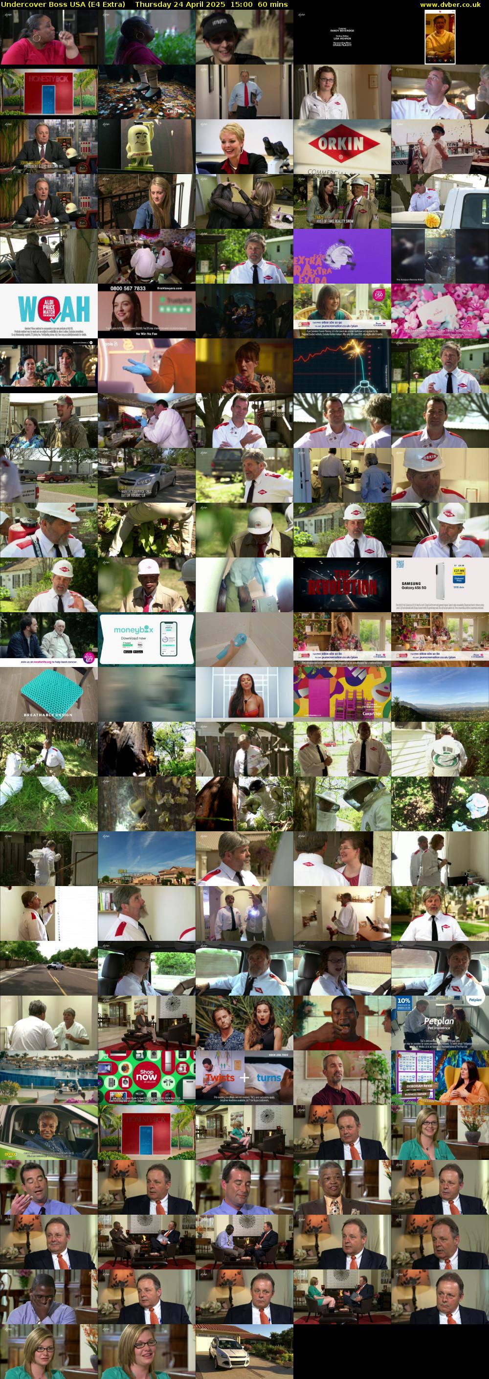 Undercover Boss USA (E4 Extra) Thursday 24 April 2025 15:00 - 16:00