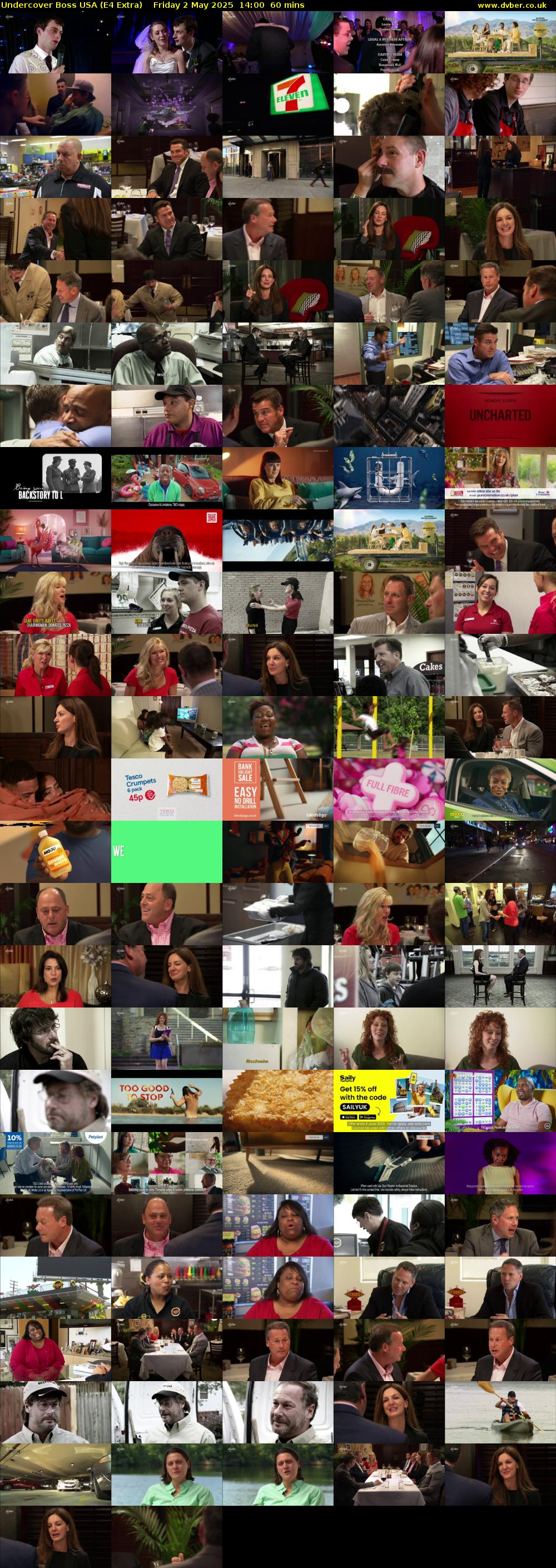 Undercover Boss USA (E4 Extra) Friday 2 May 2025 14:00 - 15:00