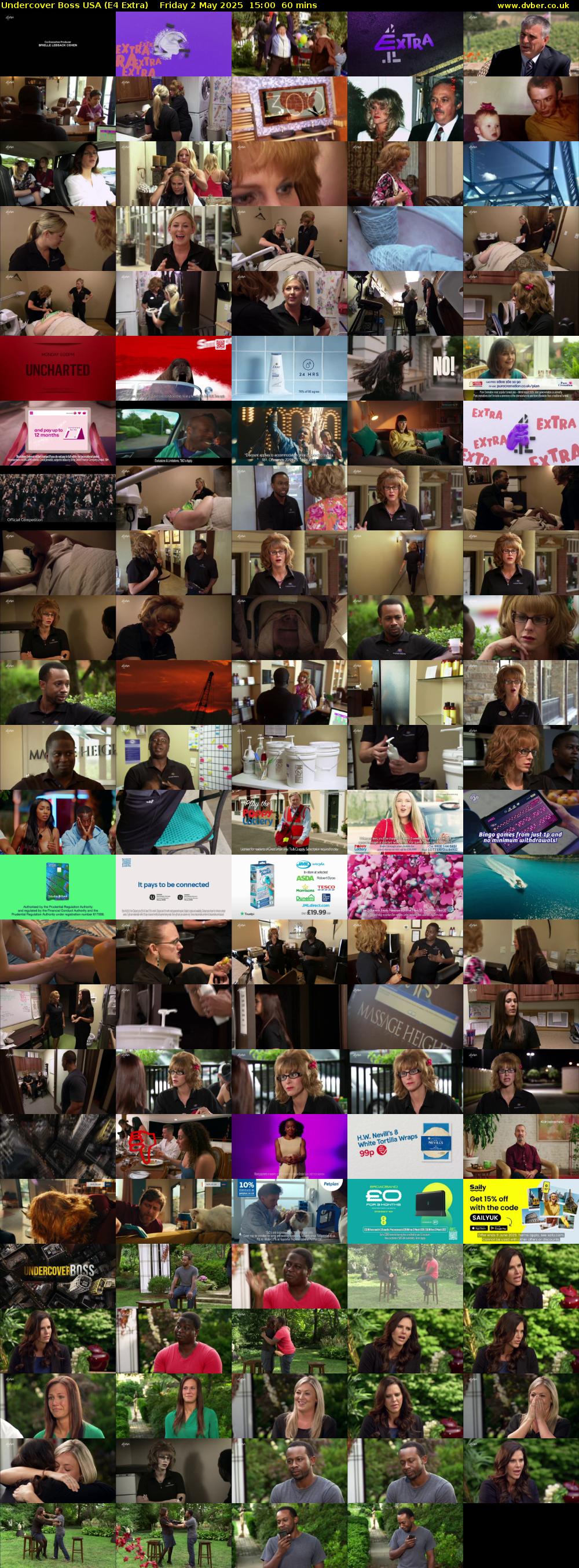 Undercover Boss USA (E4 Extra) Friday 2 May 2025 15:00 - 16:00