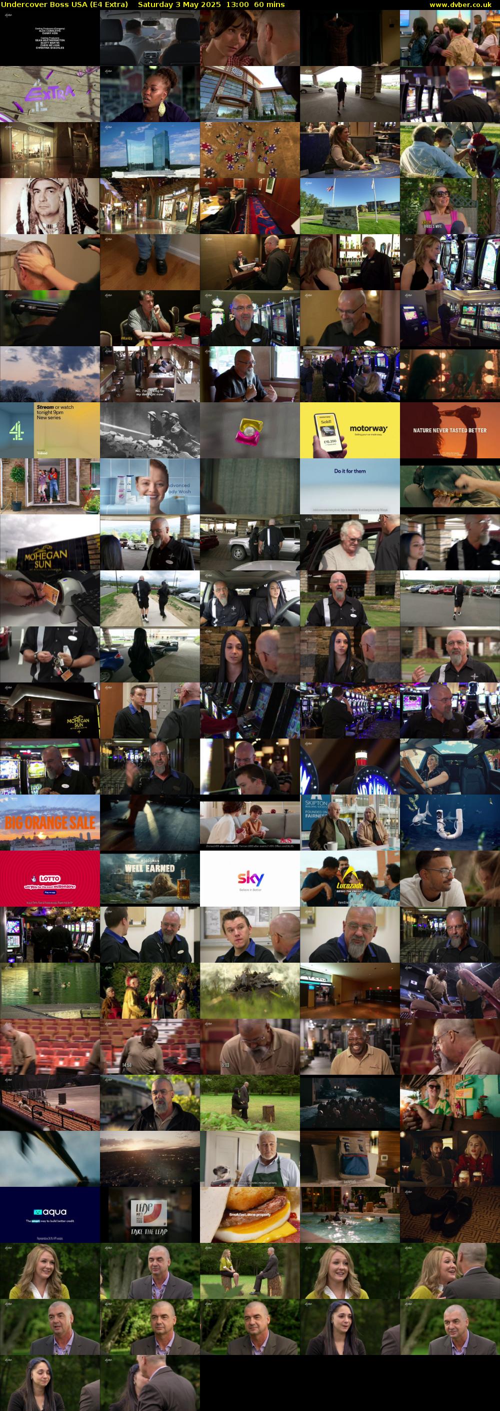 Undercover Boss USA (E4 Extra) Saturday 3 May 2025 13:00 - 14:00
