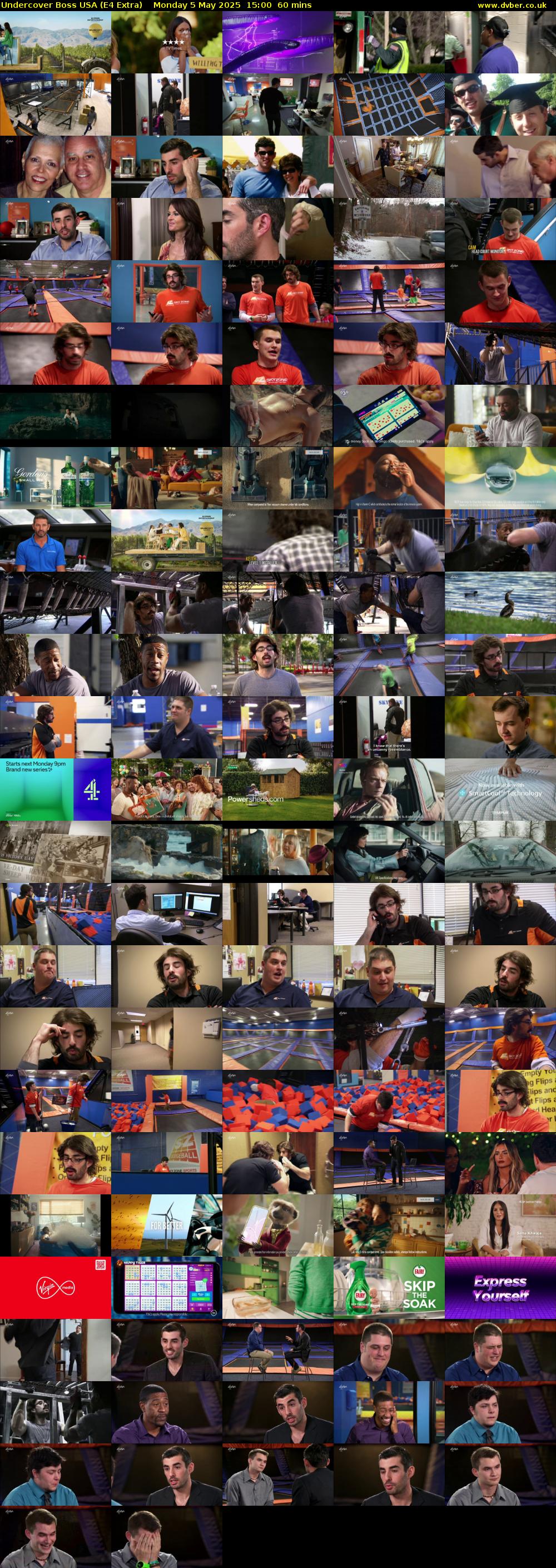 Undercover Boss USA (E4 Extra) Monday 5 May 2025 15:00 - 16:00