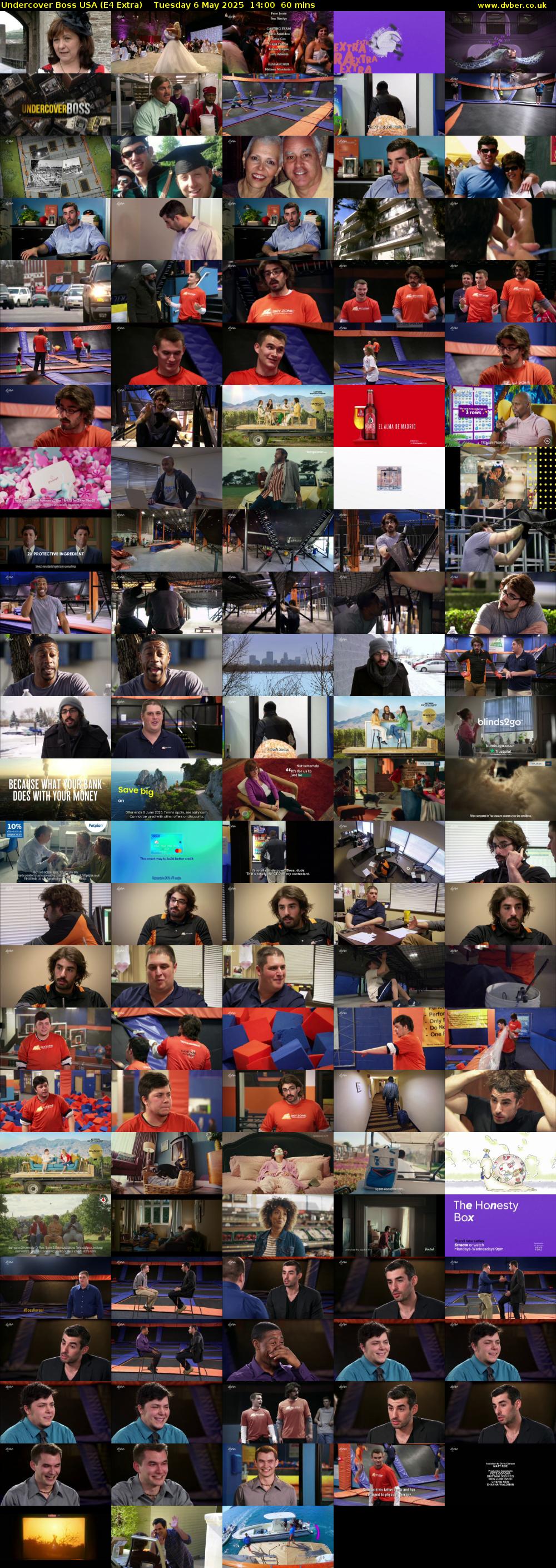 Undercover Boss USA (E4 Extra) Tuesday 6 May 2025 14:00 - 15:00