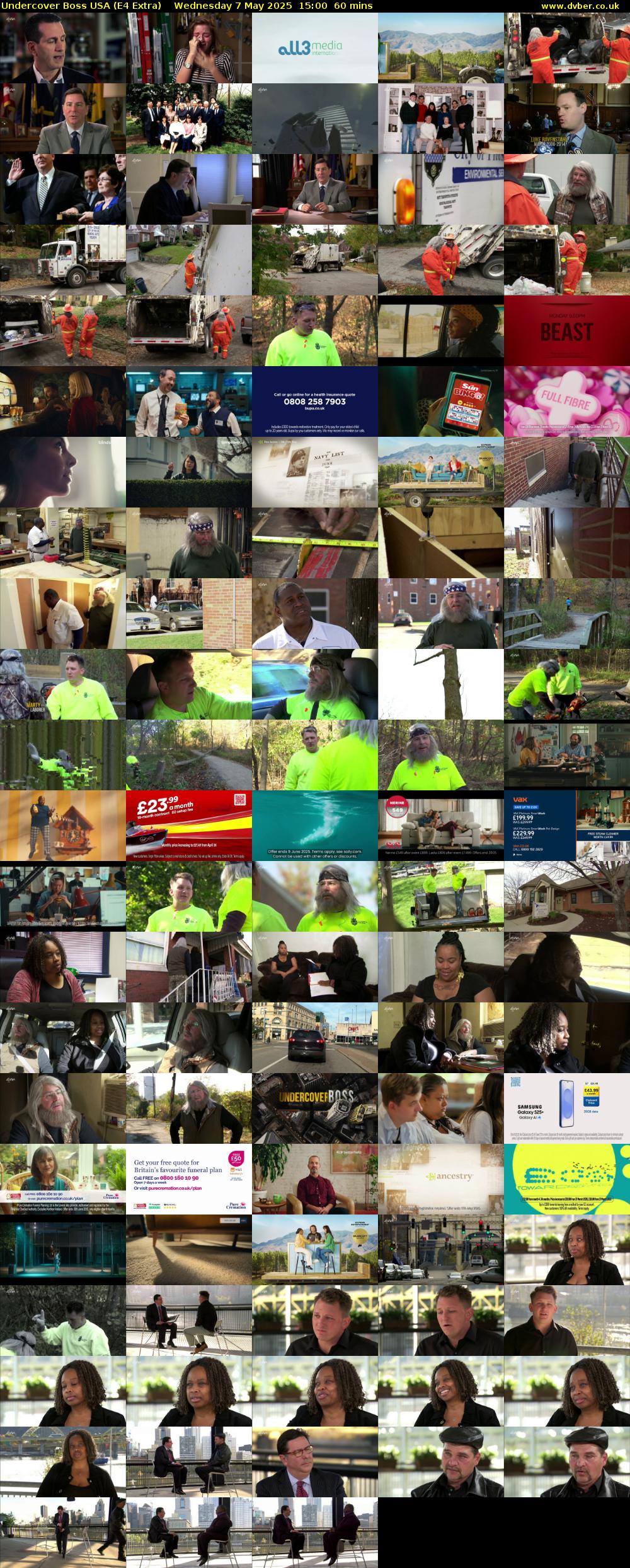 Undercover Boss USA (E4 Extra) Wednesday 7 May 2025 15:00 - 16:00