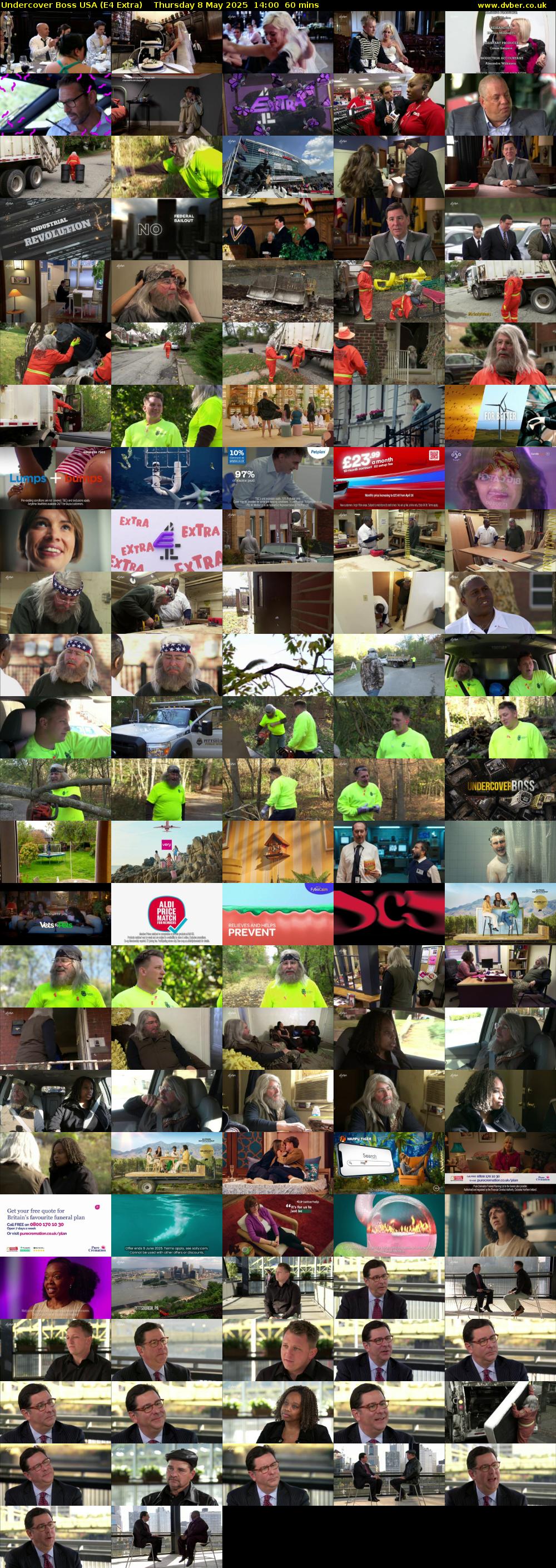 Undercover Boss USA (E4 Extra) Thursday 8 May 2025 14:00 - 15:00