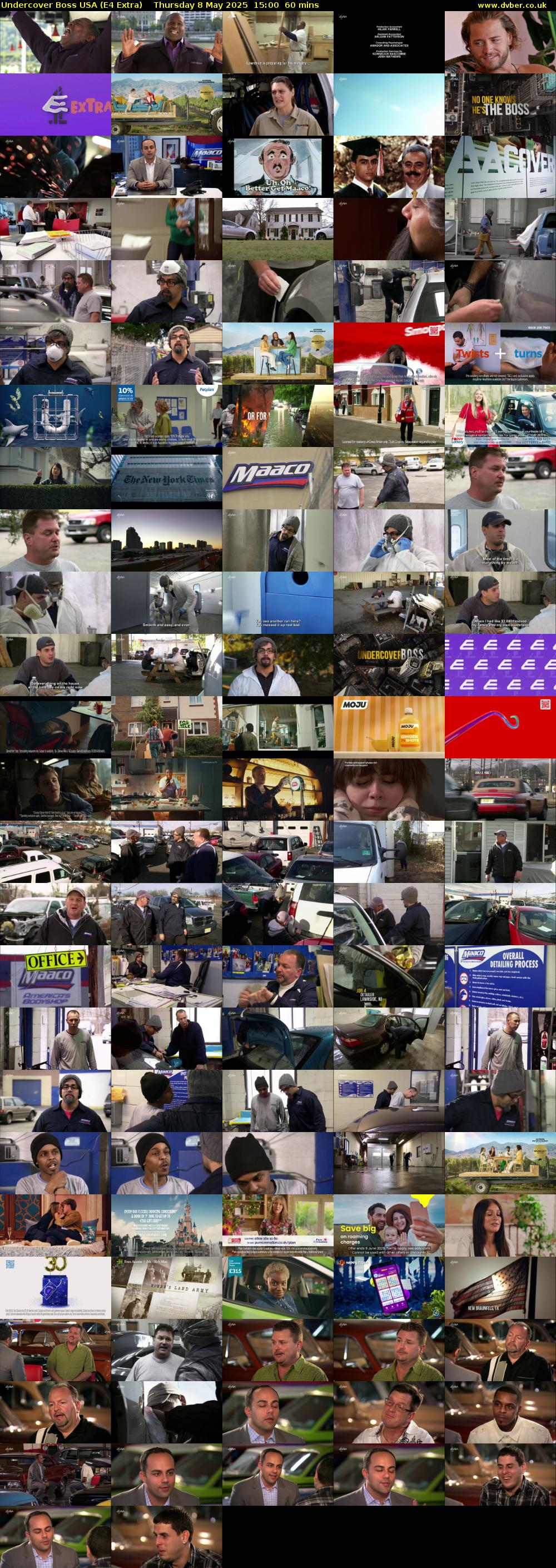 Undercover Boss USA (E4 Extra) Thursday 8 May 2025 15:00 - 16:00
