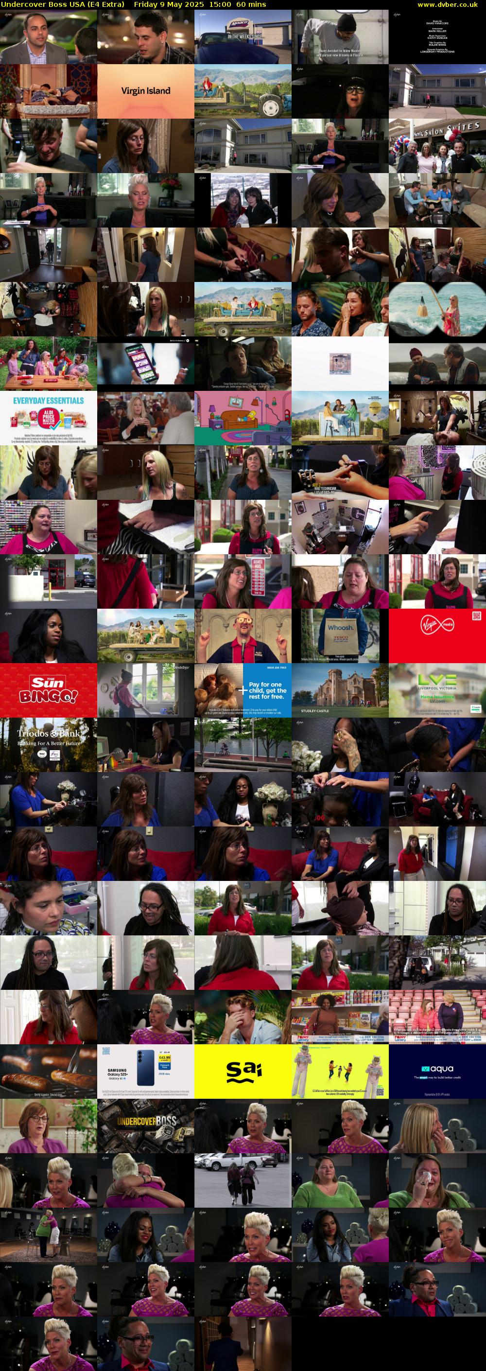 Undercover Boss USA (E4 Extra) Friday 9 May 2025 15:00 - 16:00