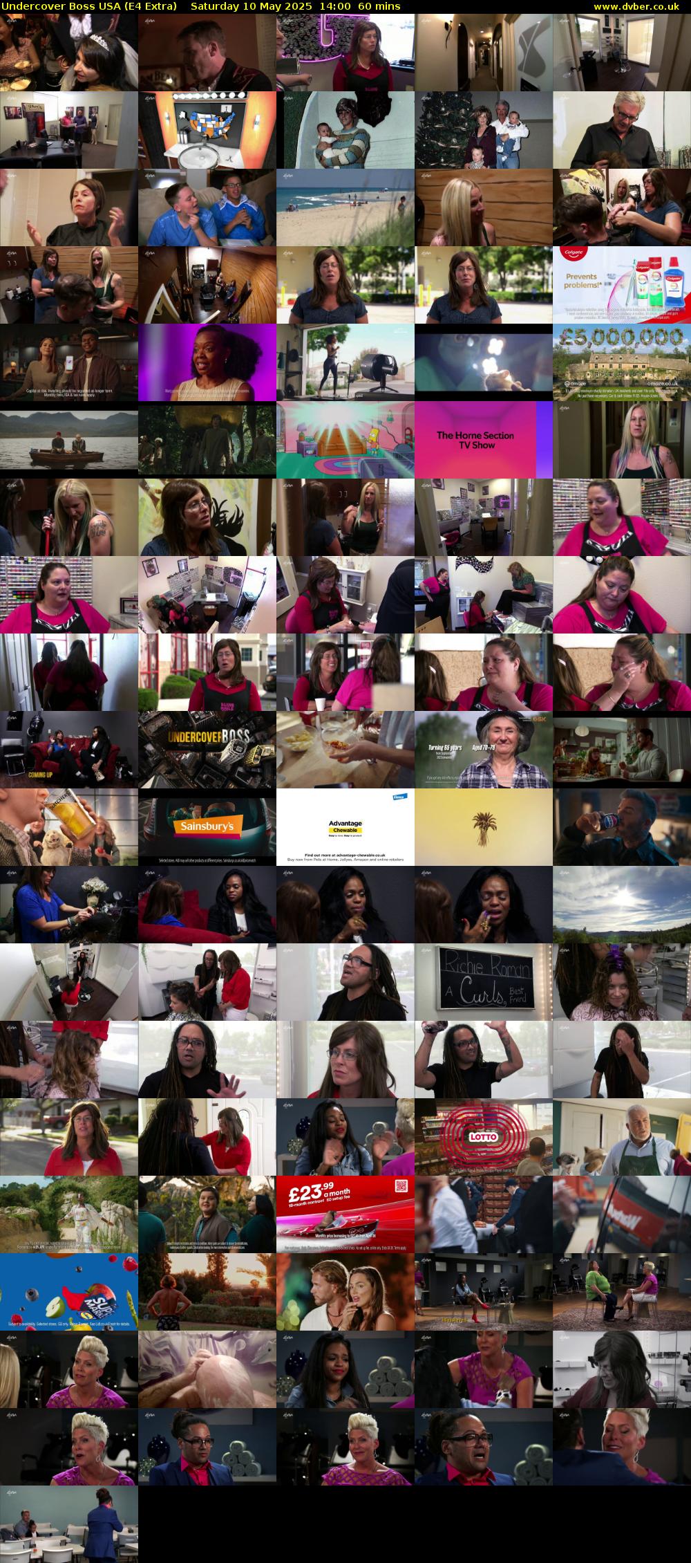 Undercover Boss USA (E4 Extra) Saturday 10 May 2025 14:00 - 15:00