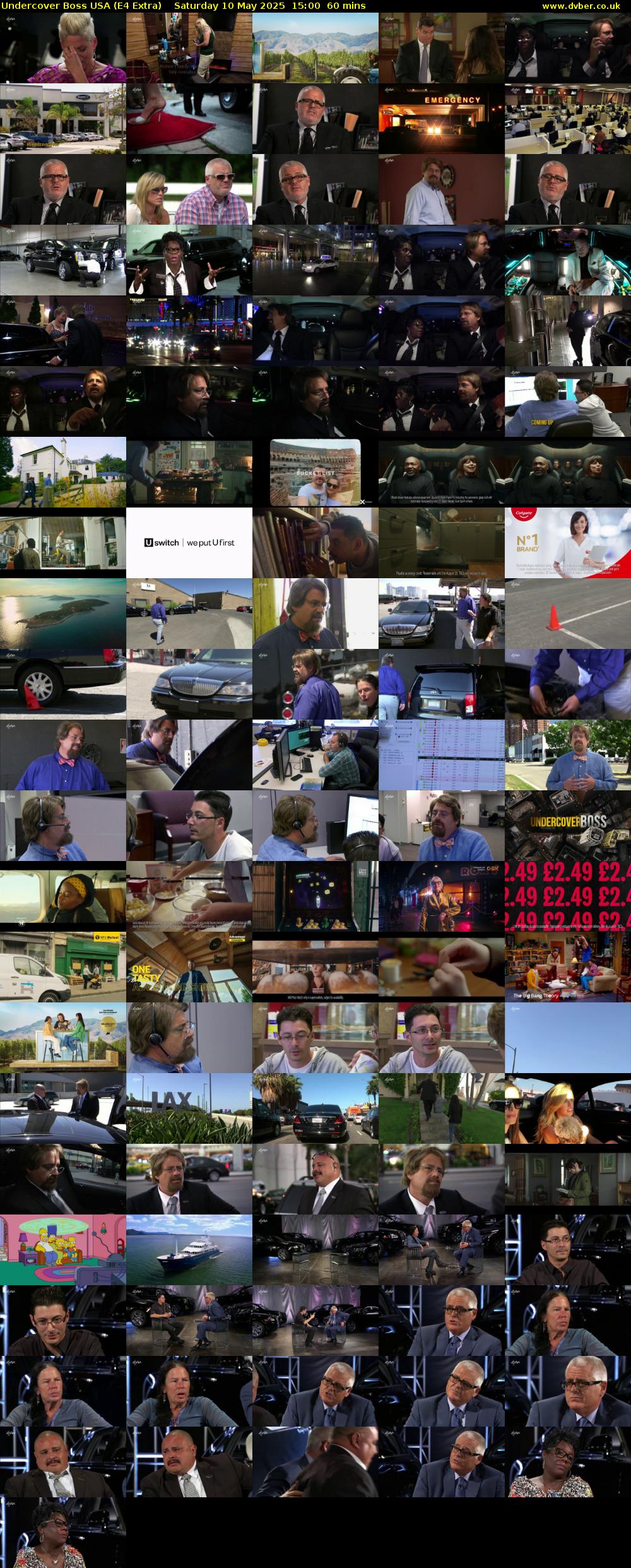 Undercover Boss USA (E4 Extra) Saturday 10 May 2025 15:00 - 16:00