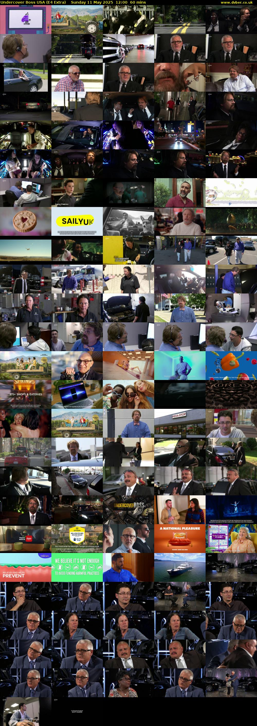 Undercover Boss USA (E4 Extra) Sunday 11 May 2025 12:00 - 13:00