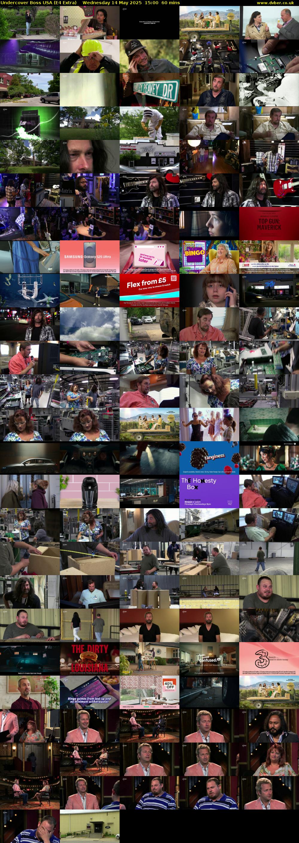 Undercover Boss USA (E4 Extra) Wednesday 14 May 2025 15:00 - 16:00