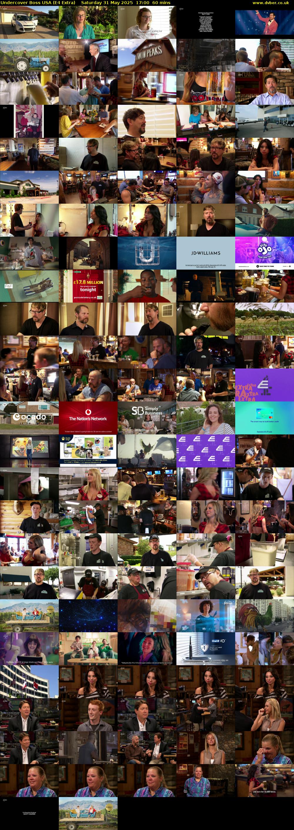Undercover Boss USA (E4 Extra) Saturday 31 May 2025 17:00 - 18:00