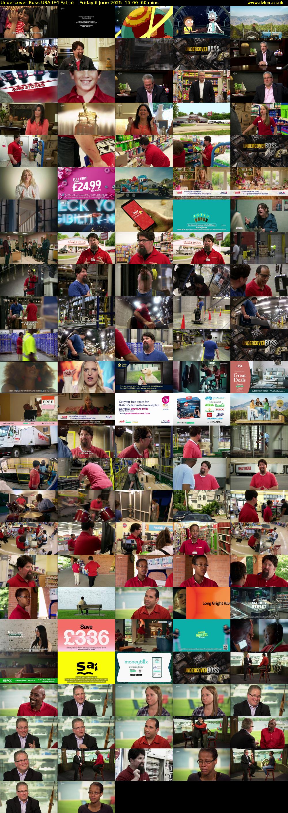 Undercover Boss USA (E4 Extra) Friday 6 June 2025 15:00 - 16:00