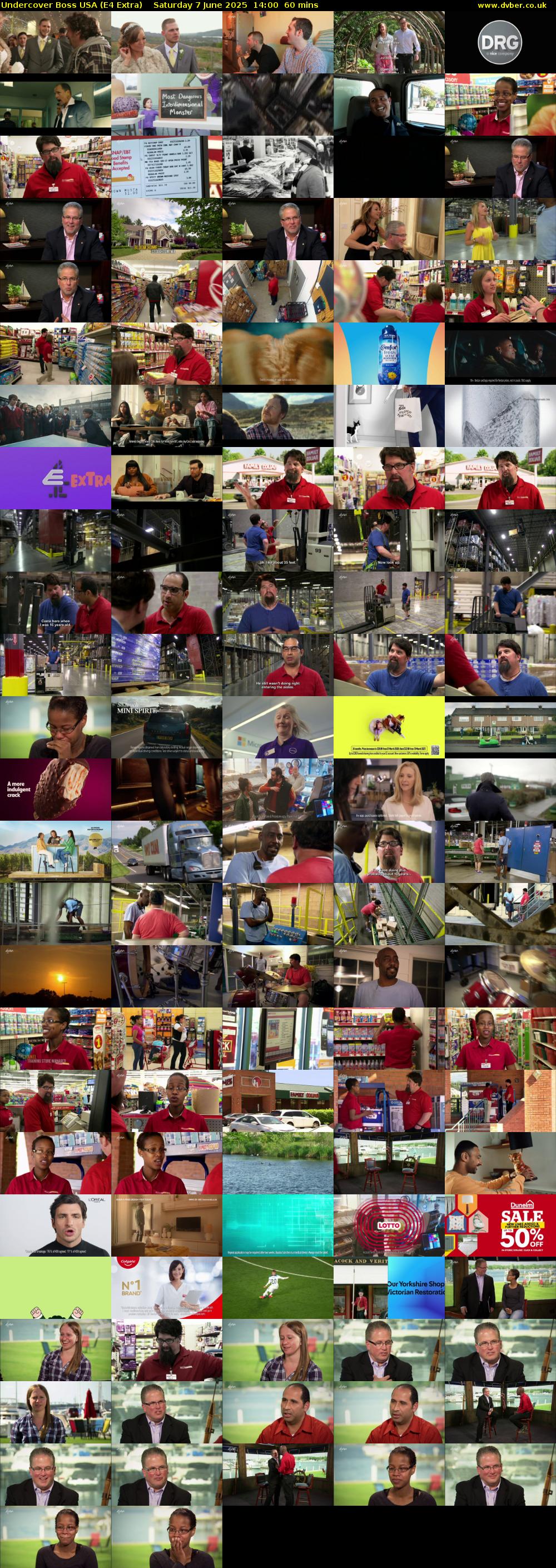 Undercover Boss USA (E4 Extra) Saturday 7 June 2025 14:00 - 15:00