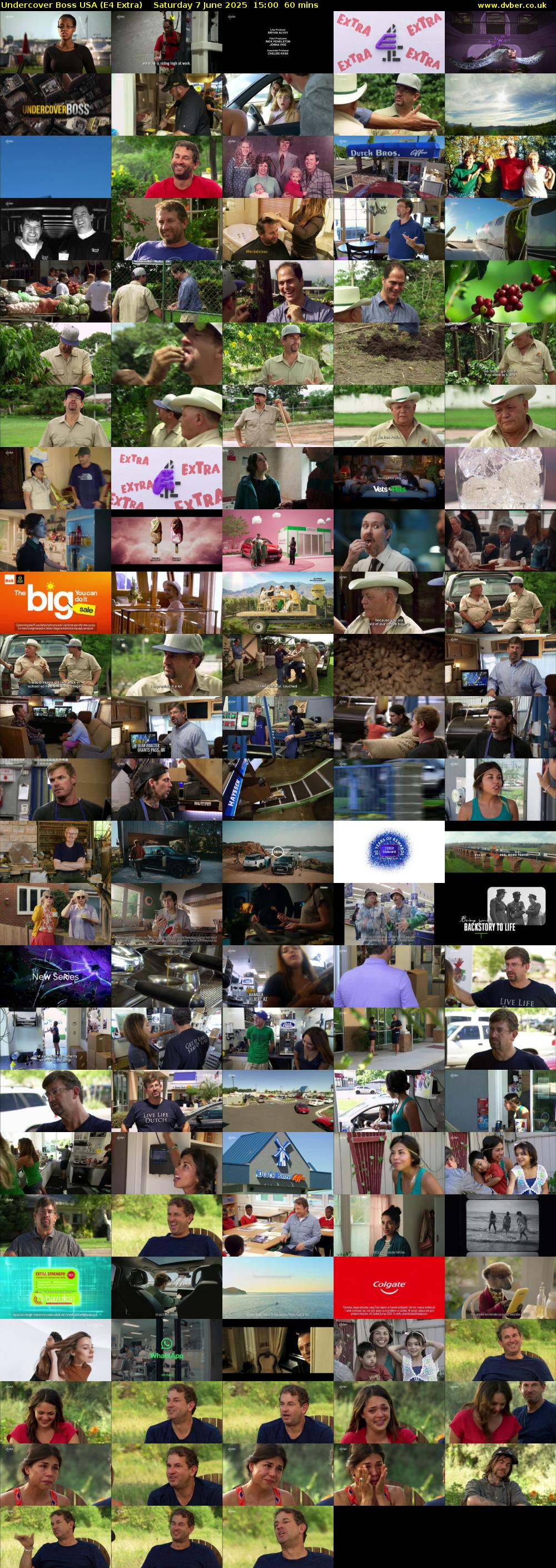 Undercover Boss USA (E4 Extra) Saturday 7 June 2025 15:00 - 16:00