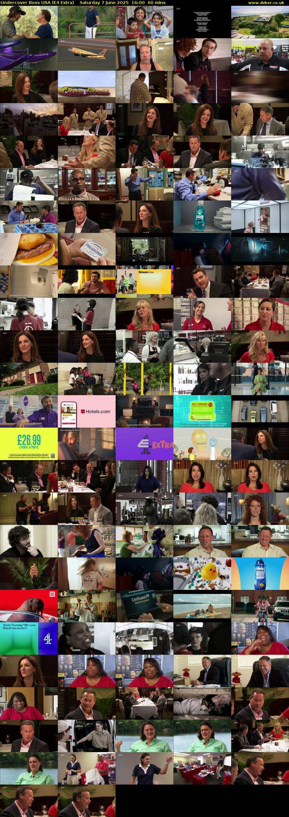 Undercover Boss USA (E4 Extra) Saturday 7 June 2025 16:00 - 17:00